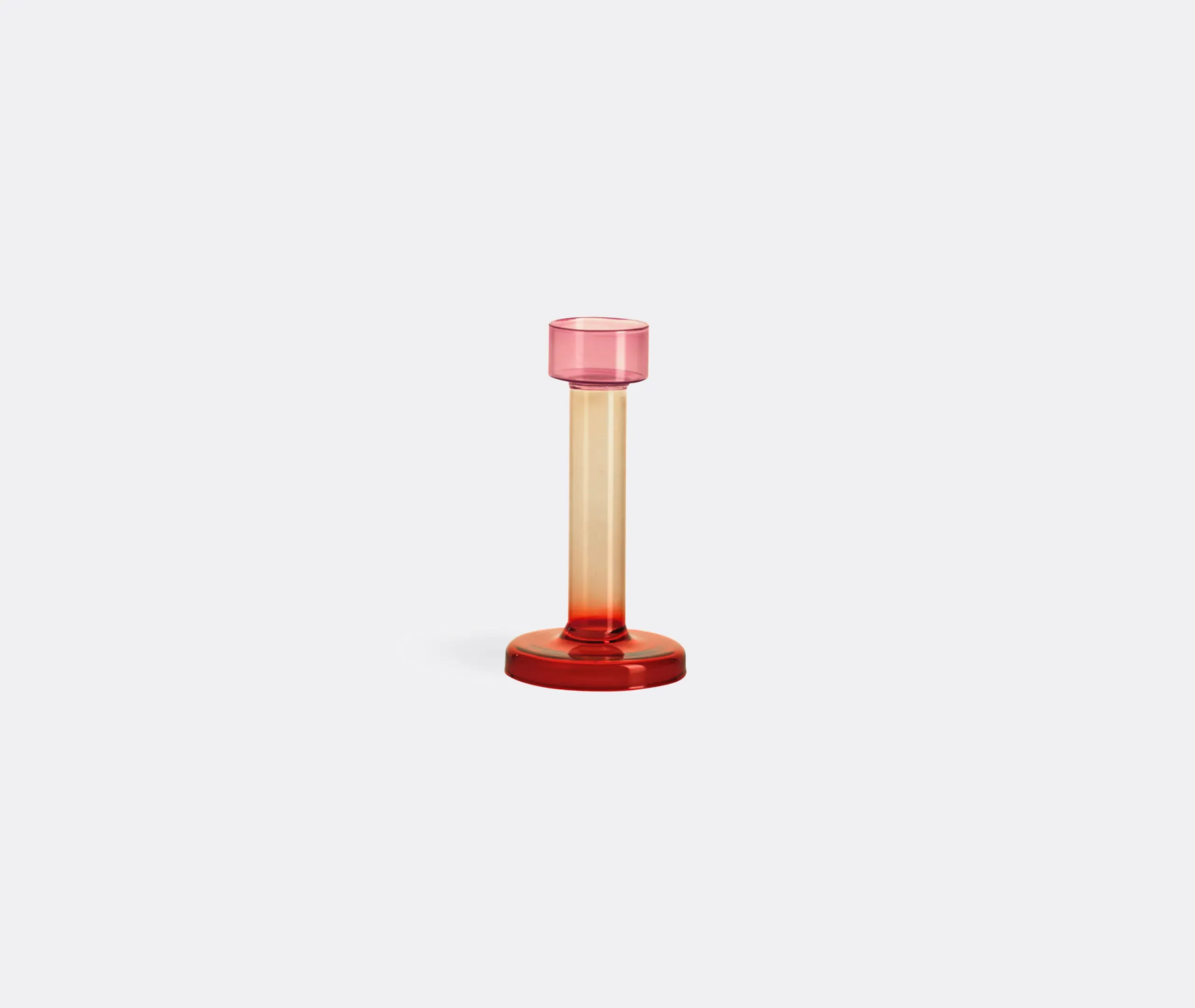 Bole by Lex Pott Medium Candleholder - Pink & Red, Borosilicate Glass product
