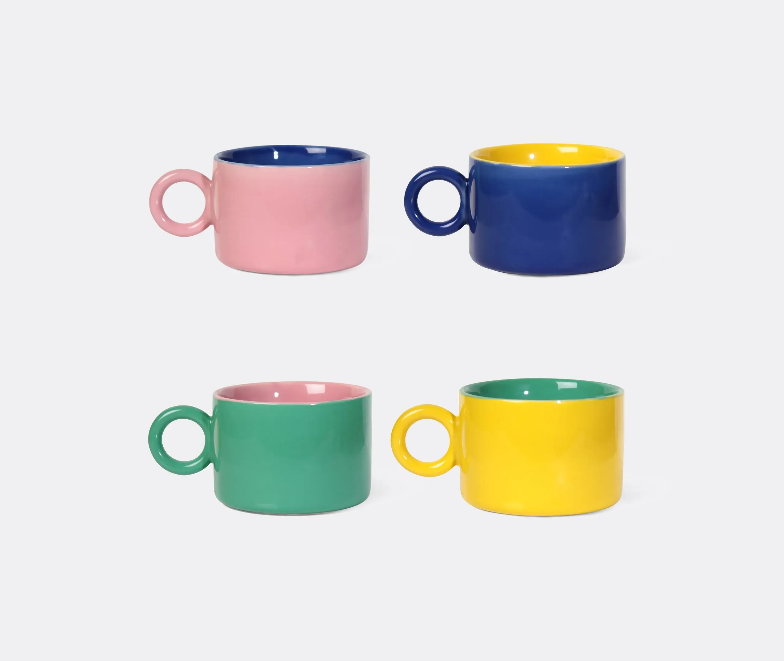 Chiquito Mug Set of 4 - Multicolor, Stoneware image