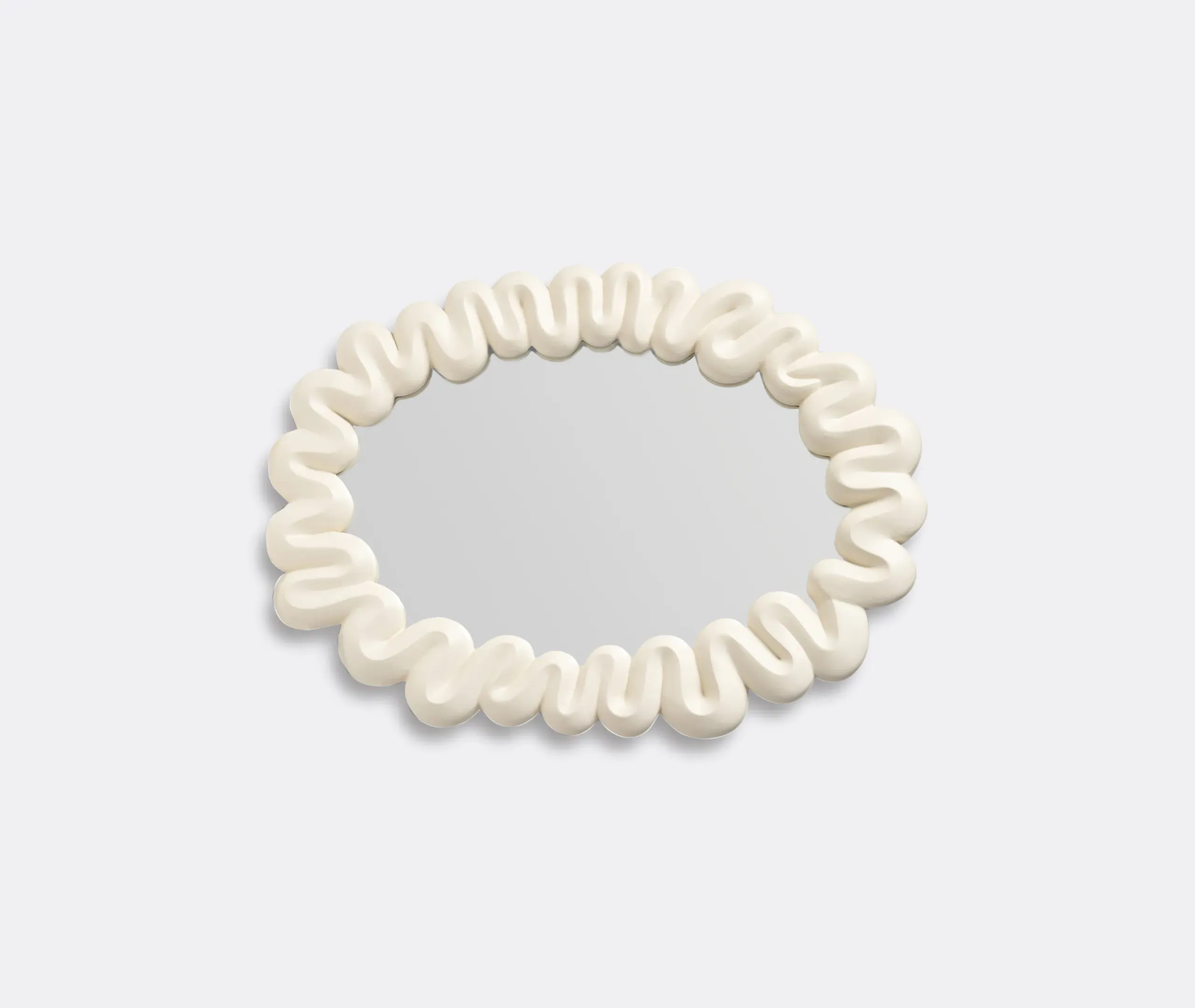 Dribble Oval Mirror - White alternate view