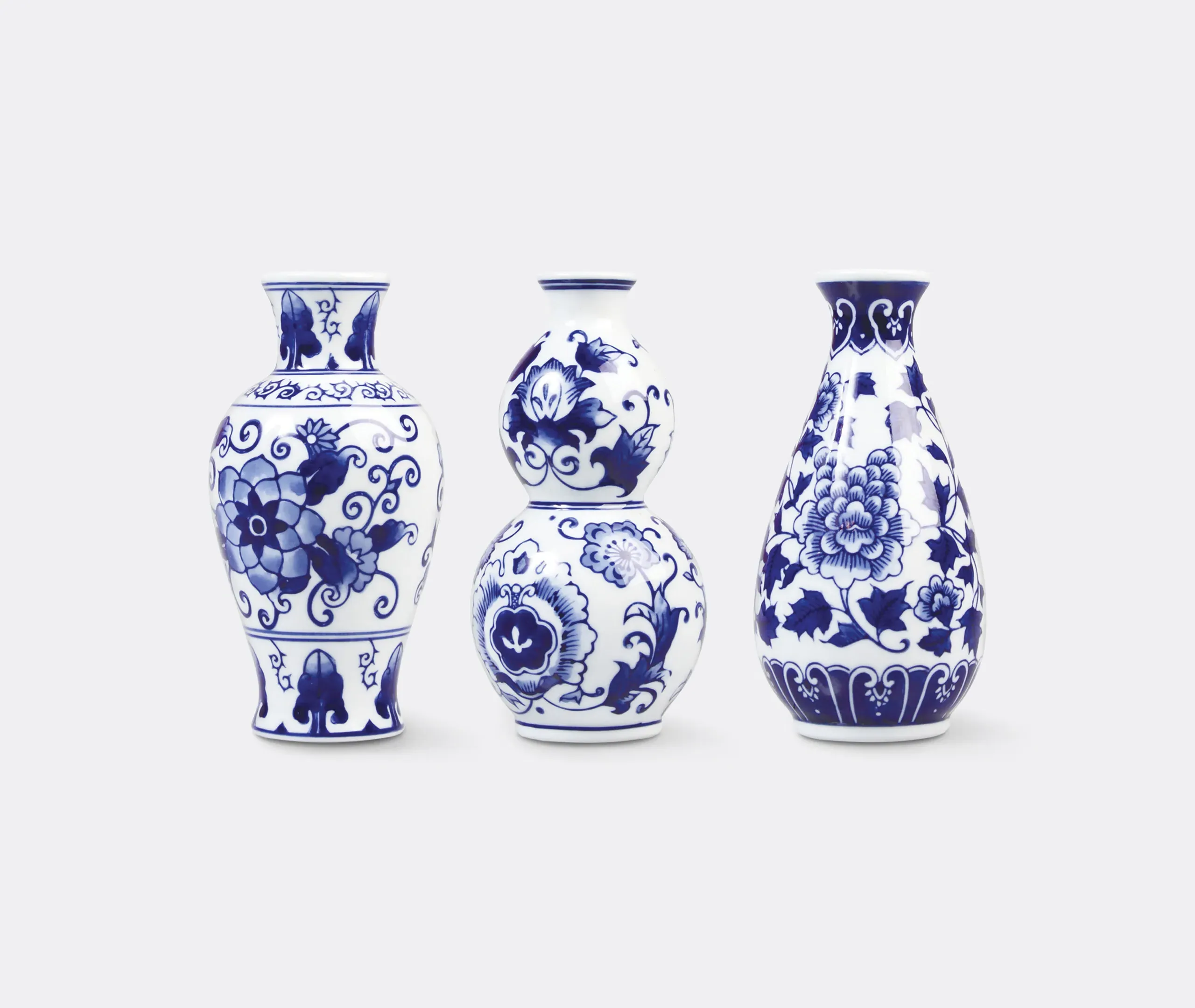 Dutch Delight Vase Set of Three - Blue product