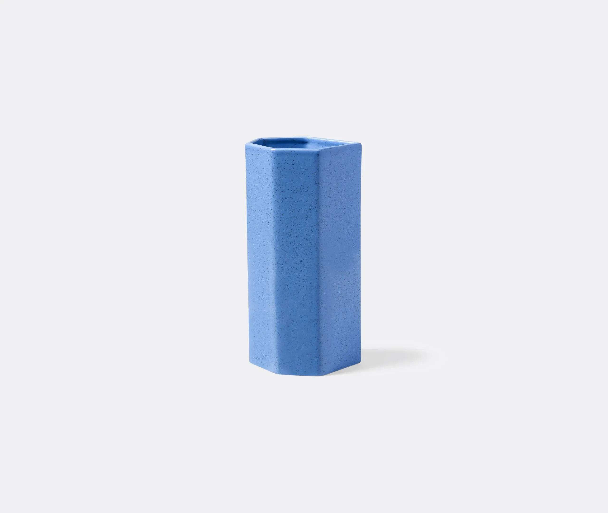 Geometric Vase with Angular Design - Blue, Dolomite image