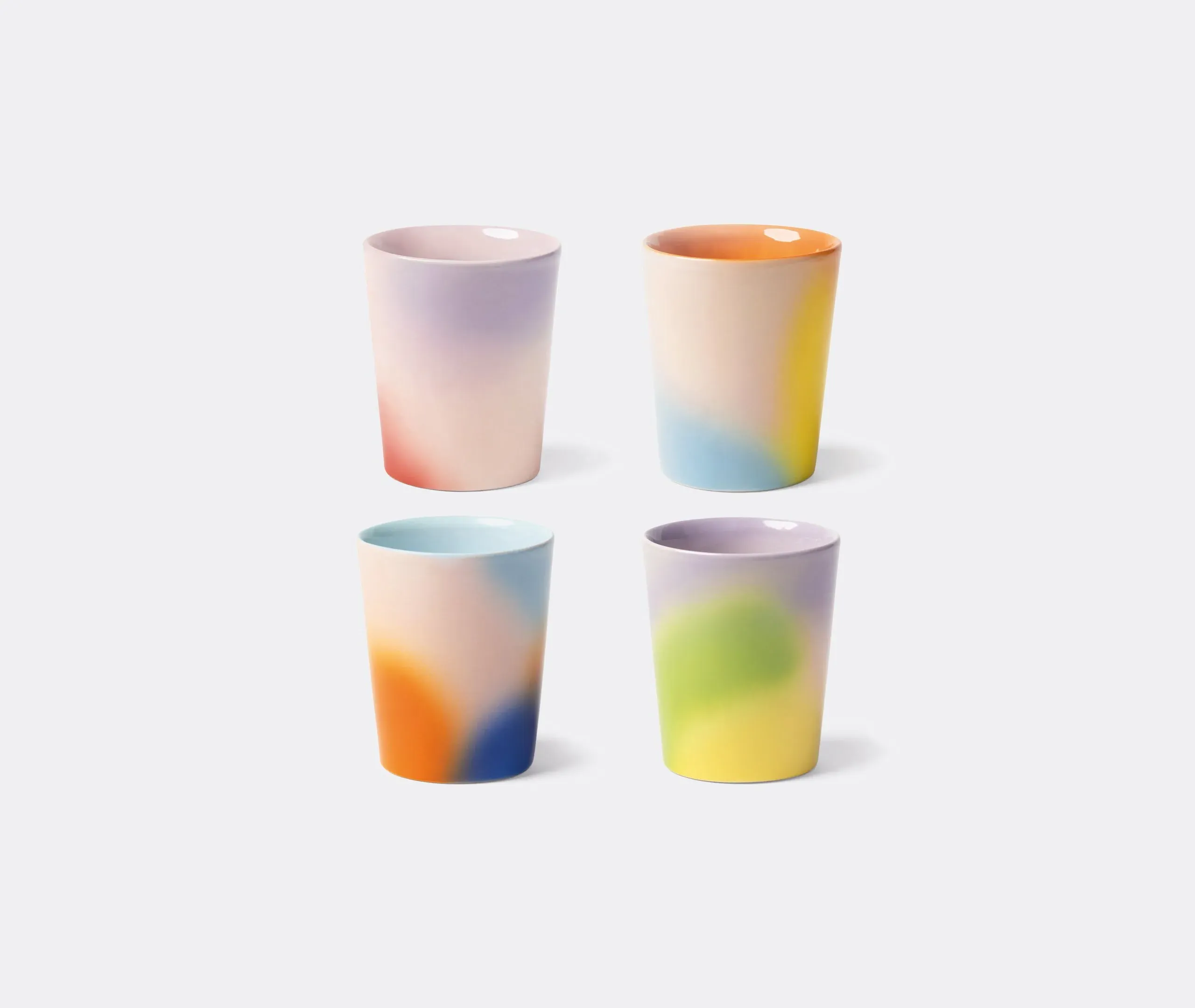 Hue Mug Set of 4 - Multicolor, Porcelain