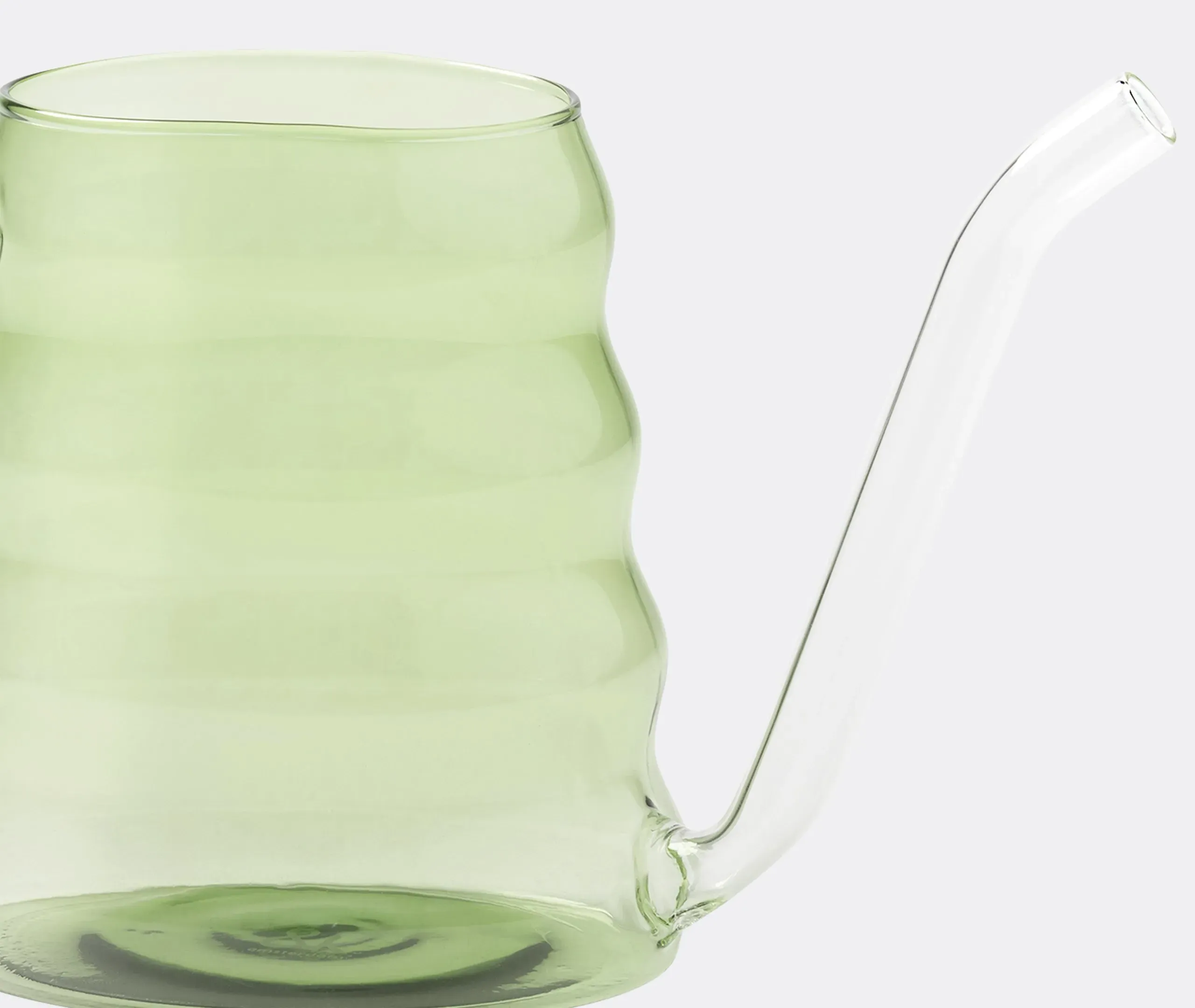 &k Amsterdam Swell Watering Can - Green, Borosilicate Glass