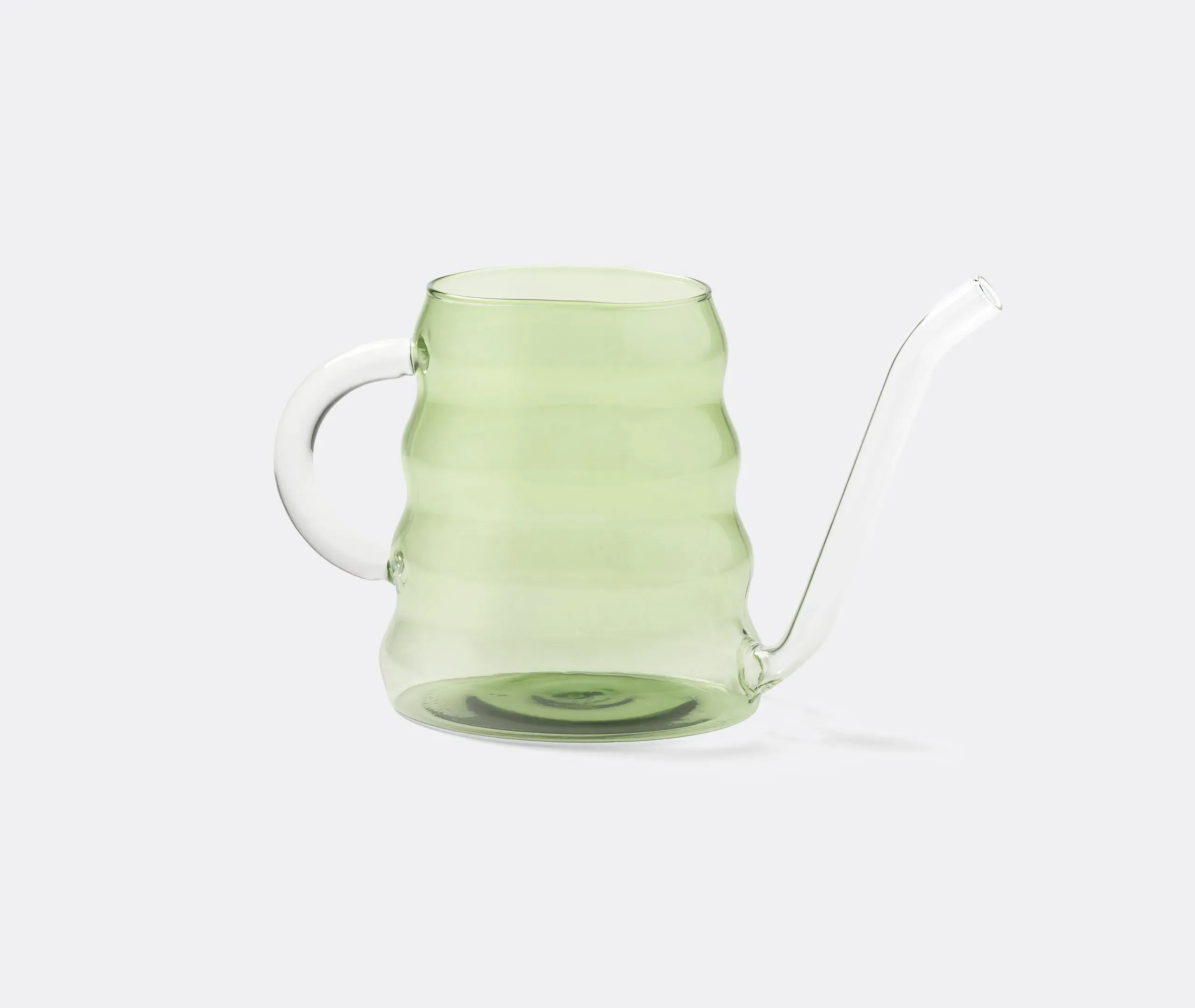 &k Amsterdam Swell Watering Can - Green, Borosilicate Glass image