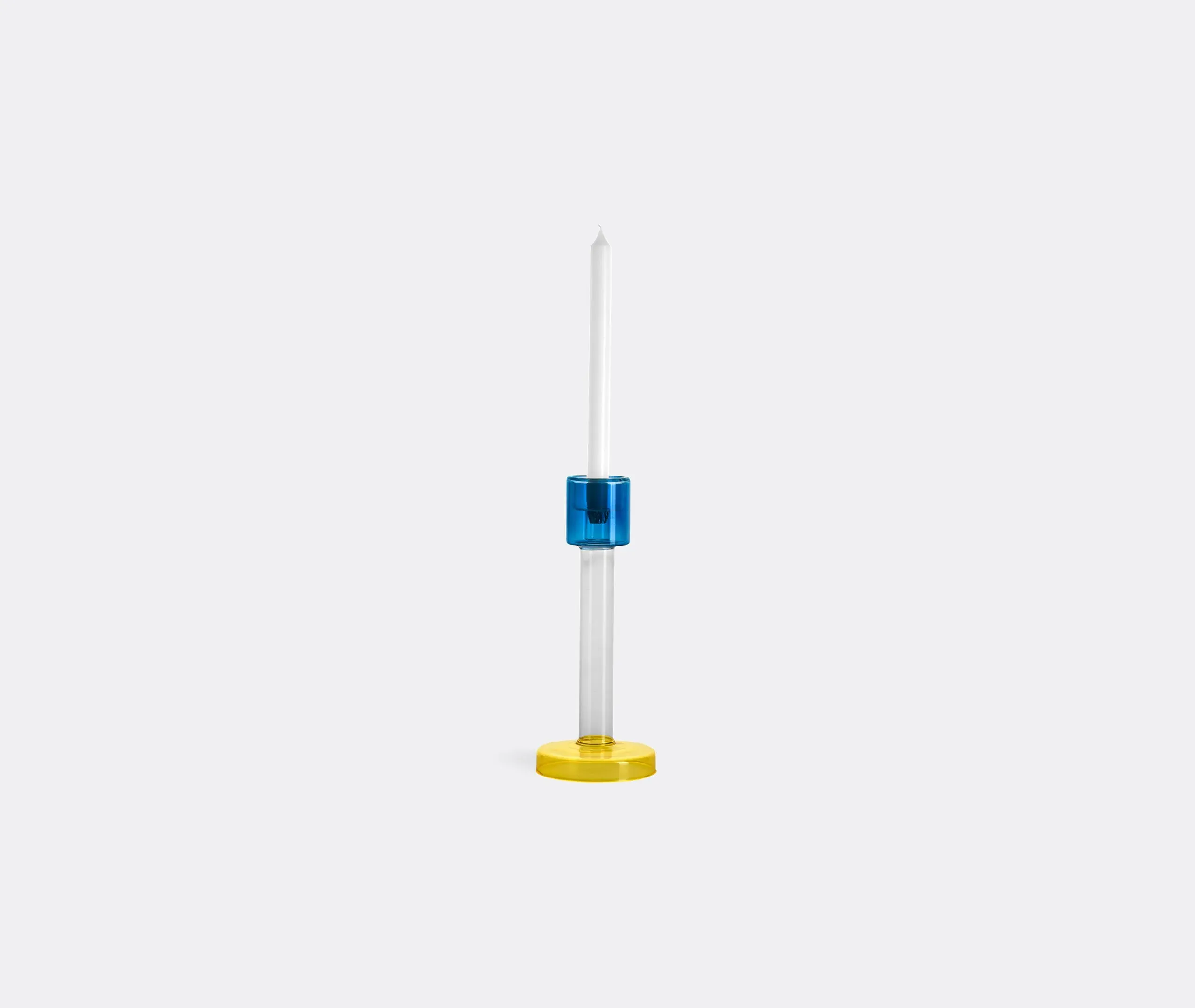 Large Candleholder - Blue, Borosilicate Glass