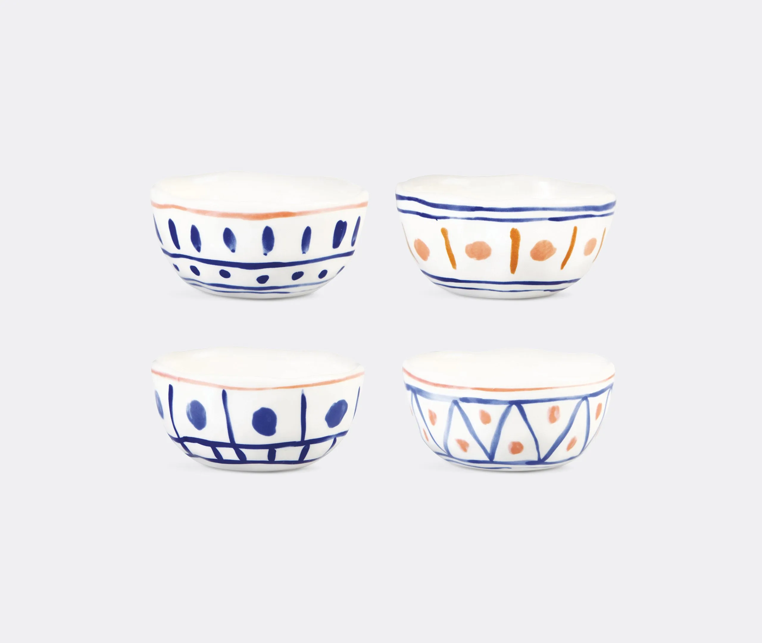 Lemon Moroccan Bowl Set of Four - Multicolor image