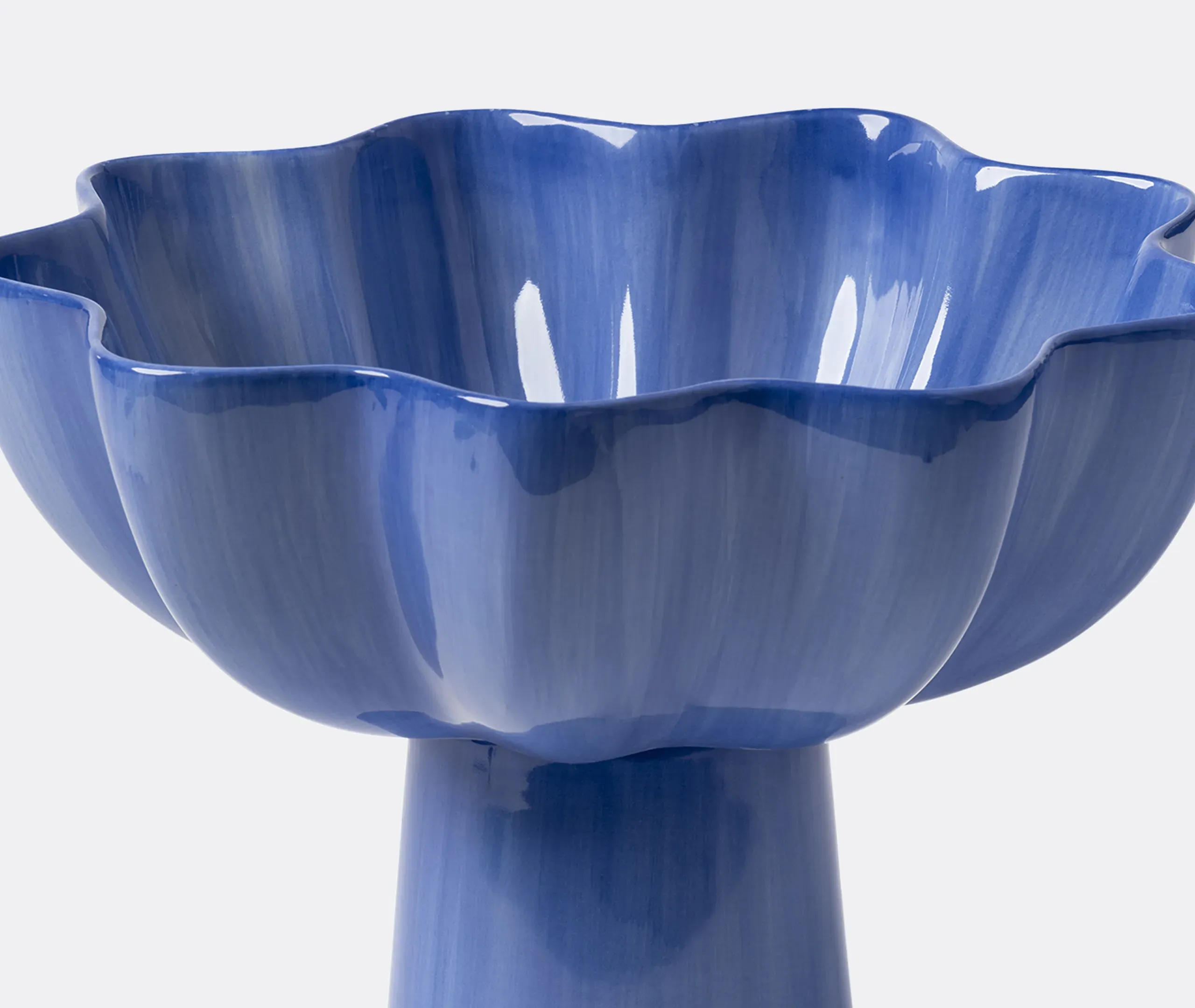 Sun Sculptural Bowl - Blue, Stoneware alternate view