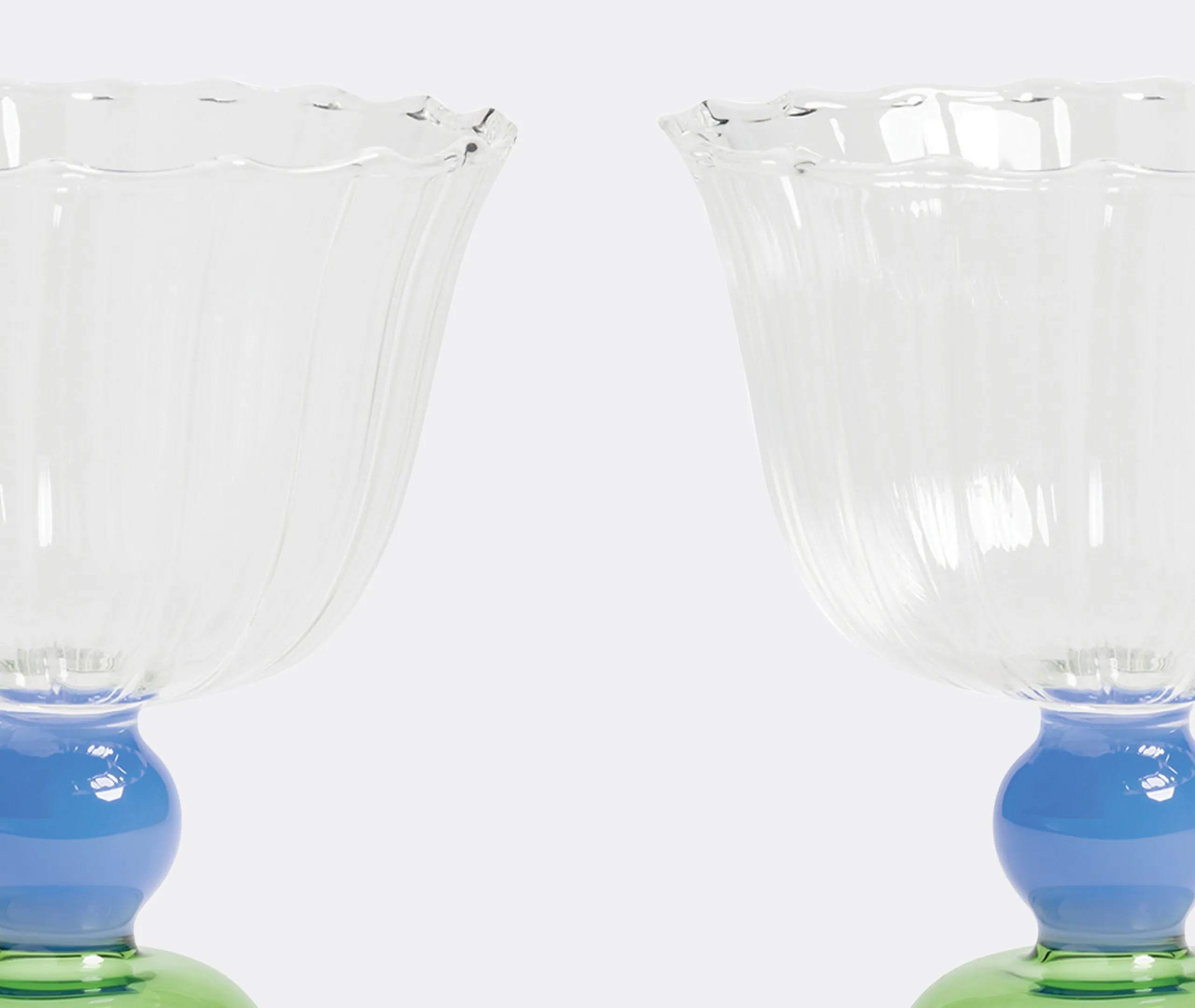 Tulip Drinking Glass Set of Two - Multicolor, Glass alternate view