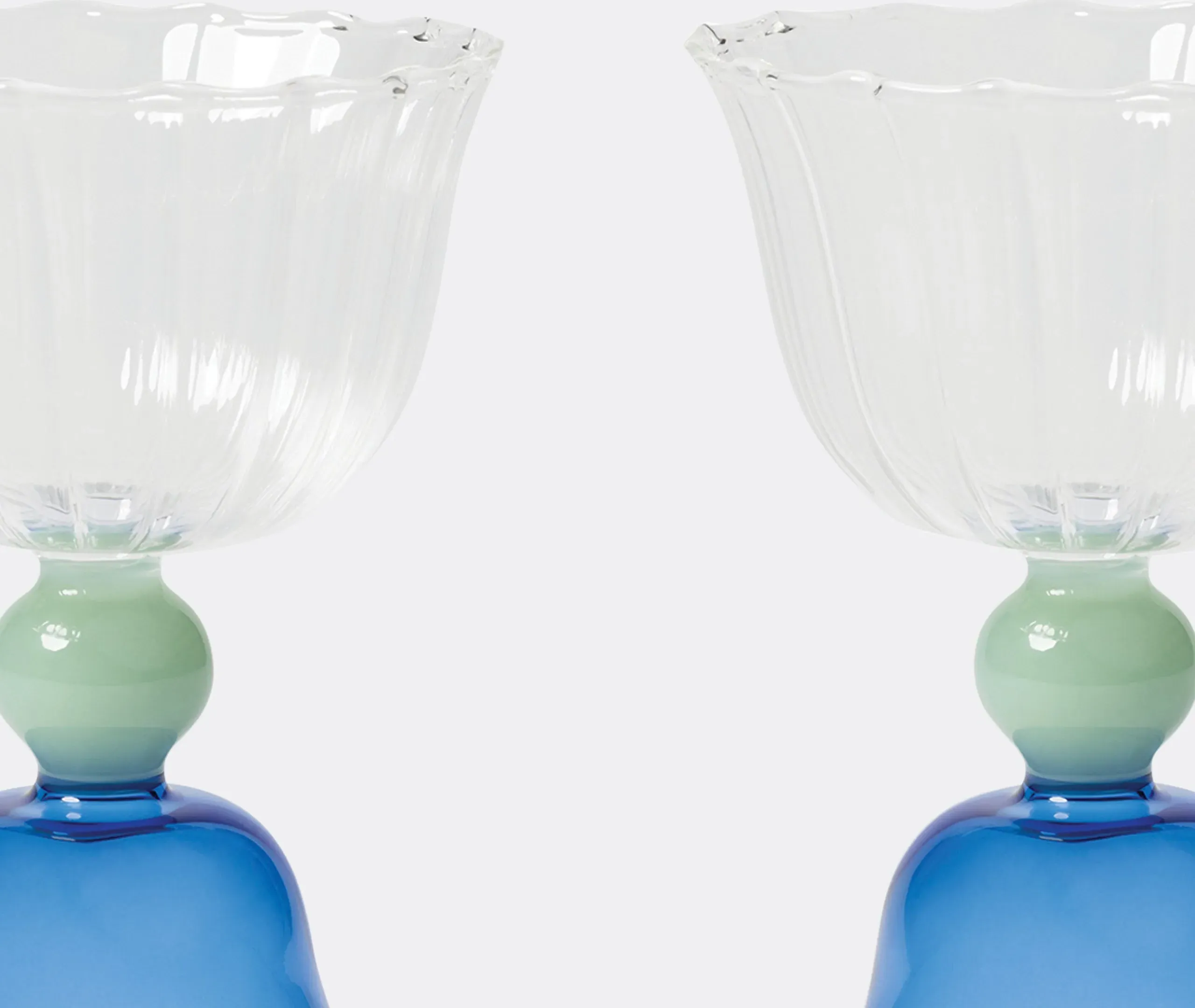 Tulip Glass Set of Two - Multicolor, Glass