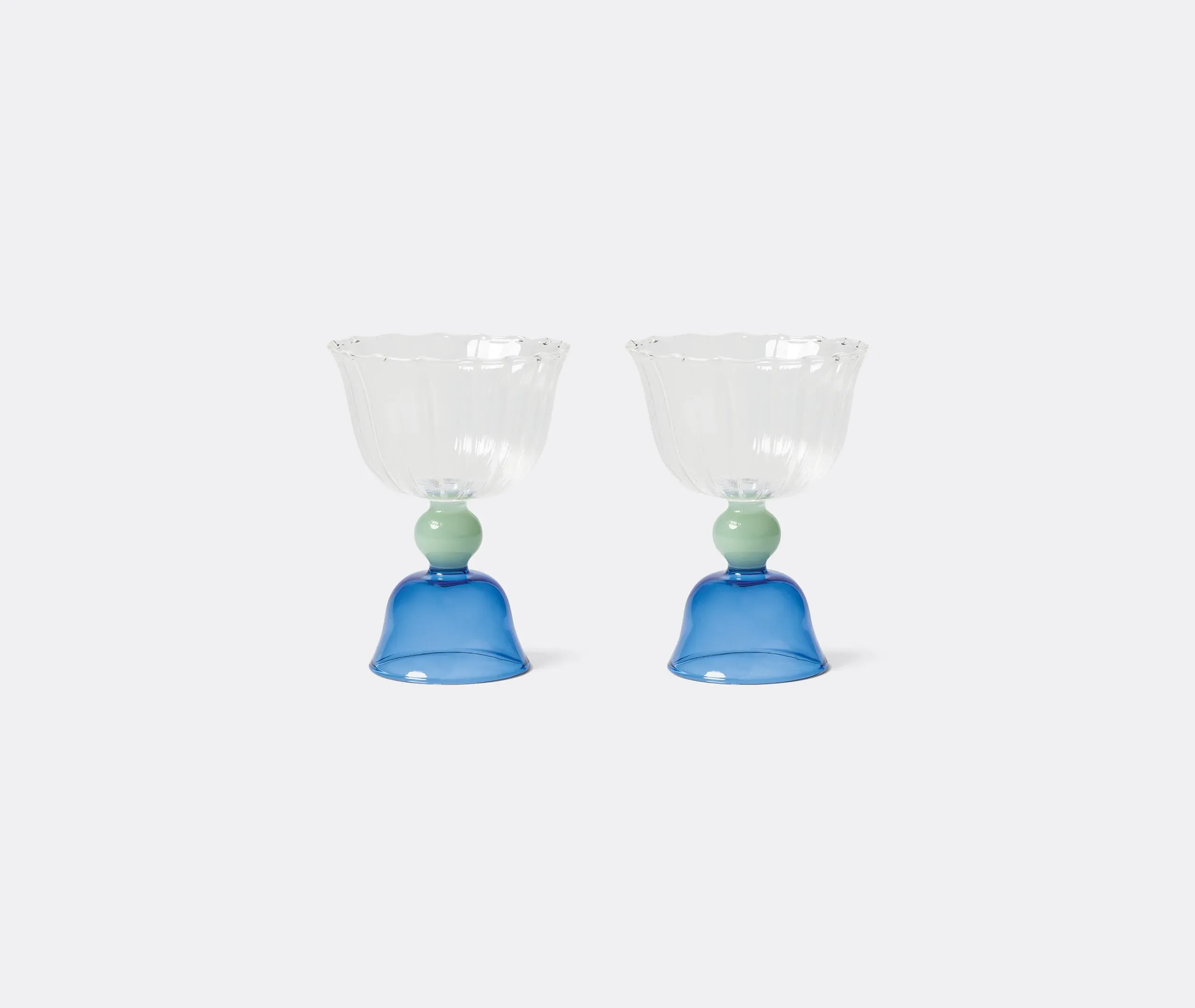 Tulip Glass Set of Two - Multicolor, Glass image