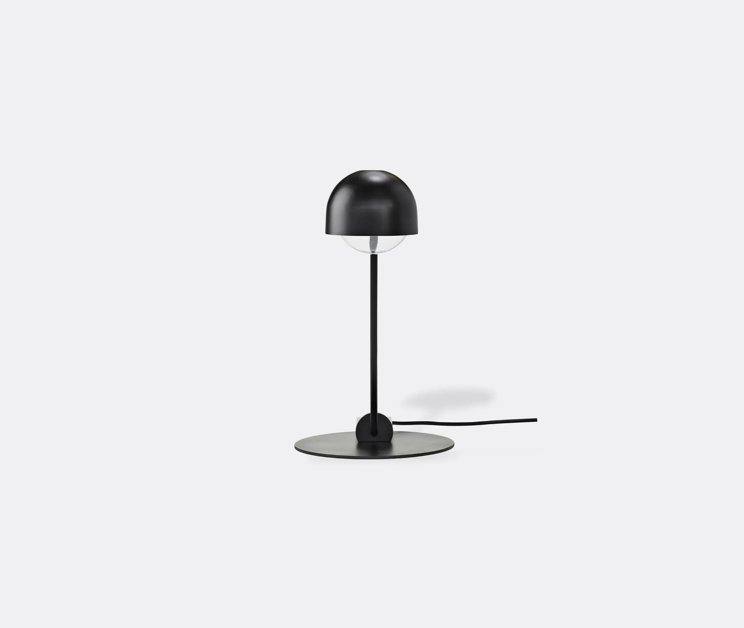 Domo Table Lamp UK Plug - Black, Lacquered