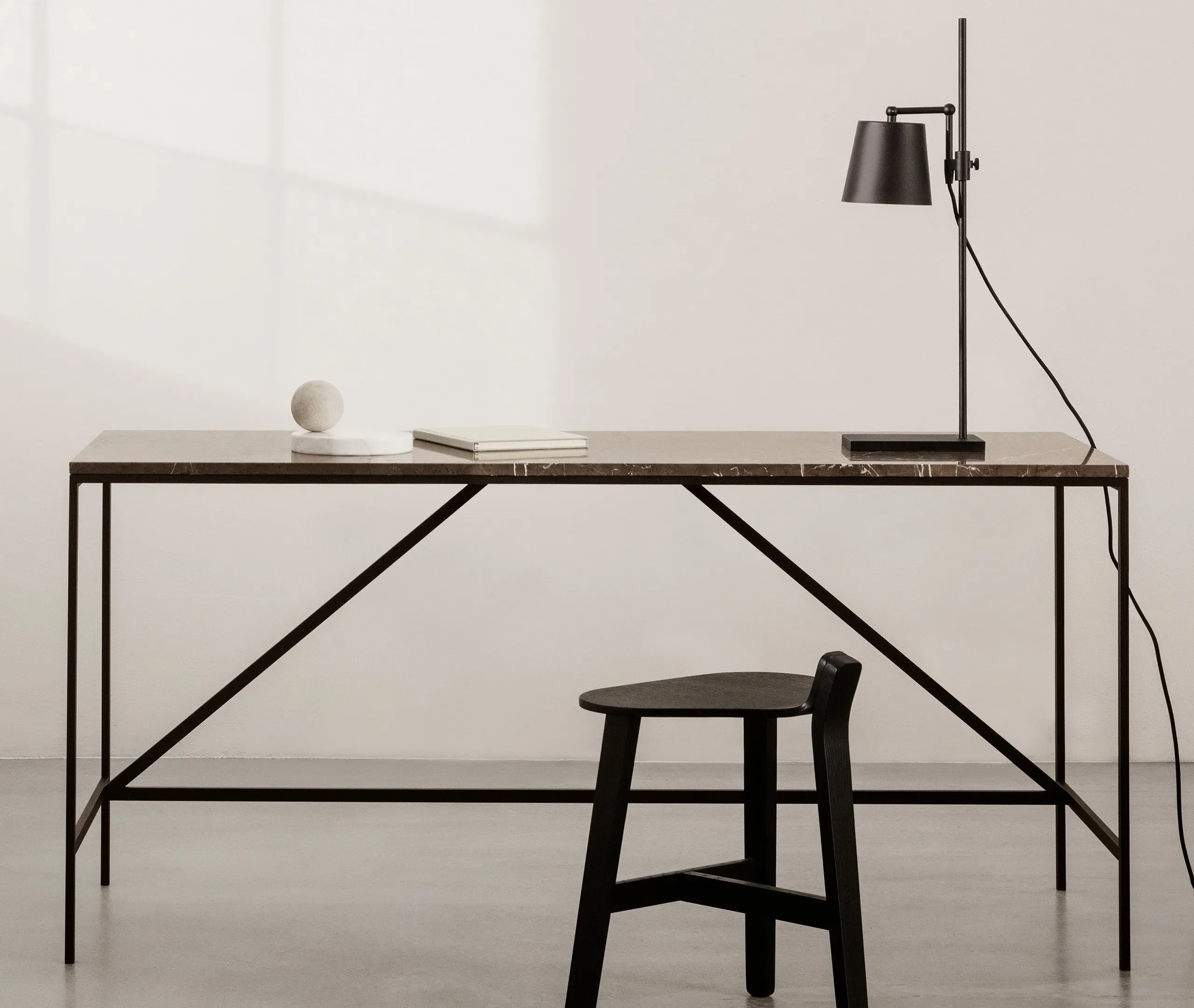 Lab-Style Table Lamp - Black, Steel