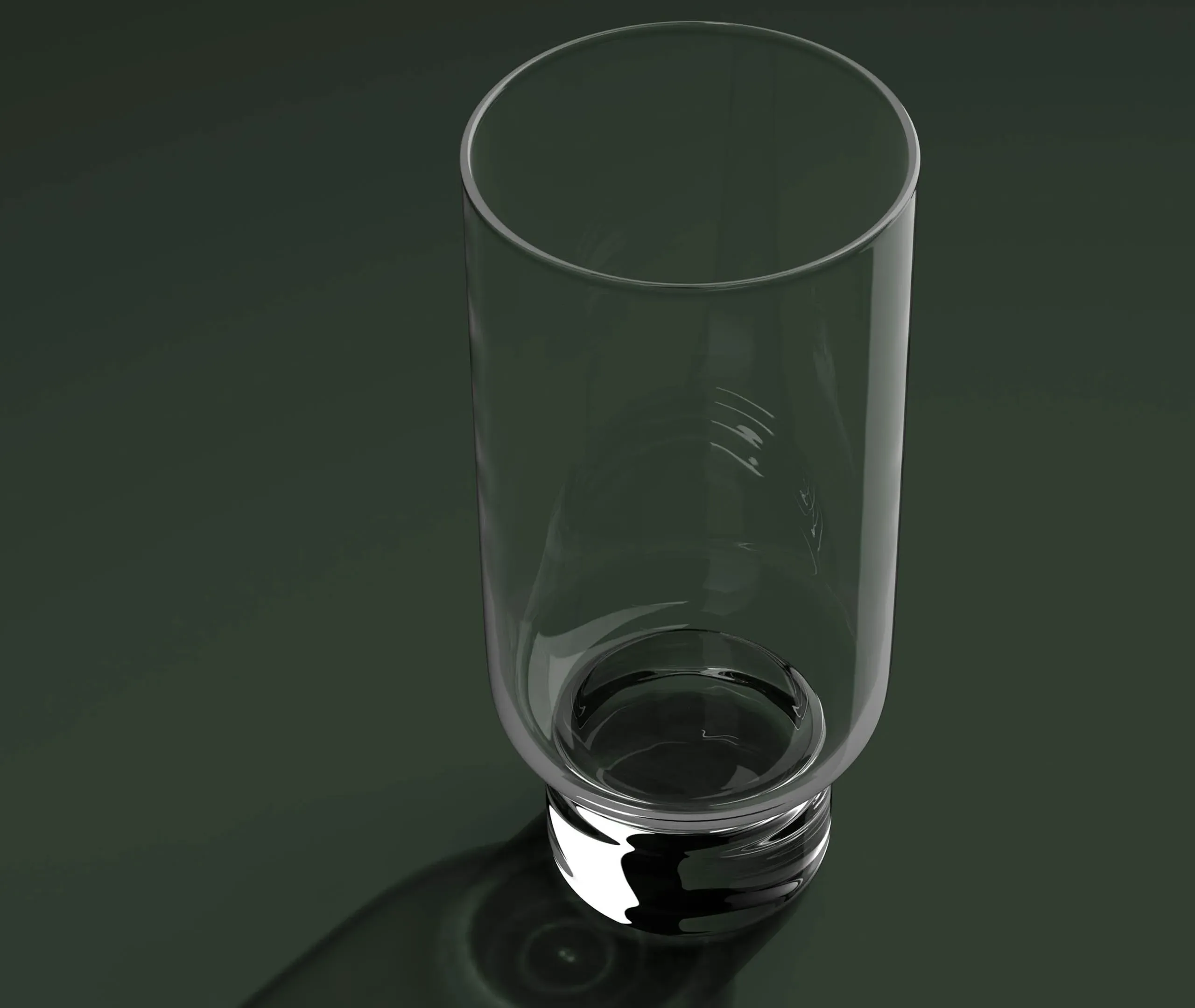 Large Clessidra Vase - Clear, Glass