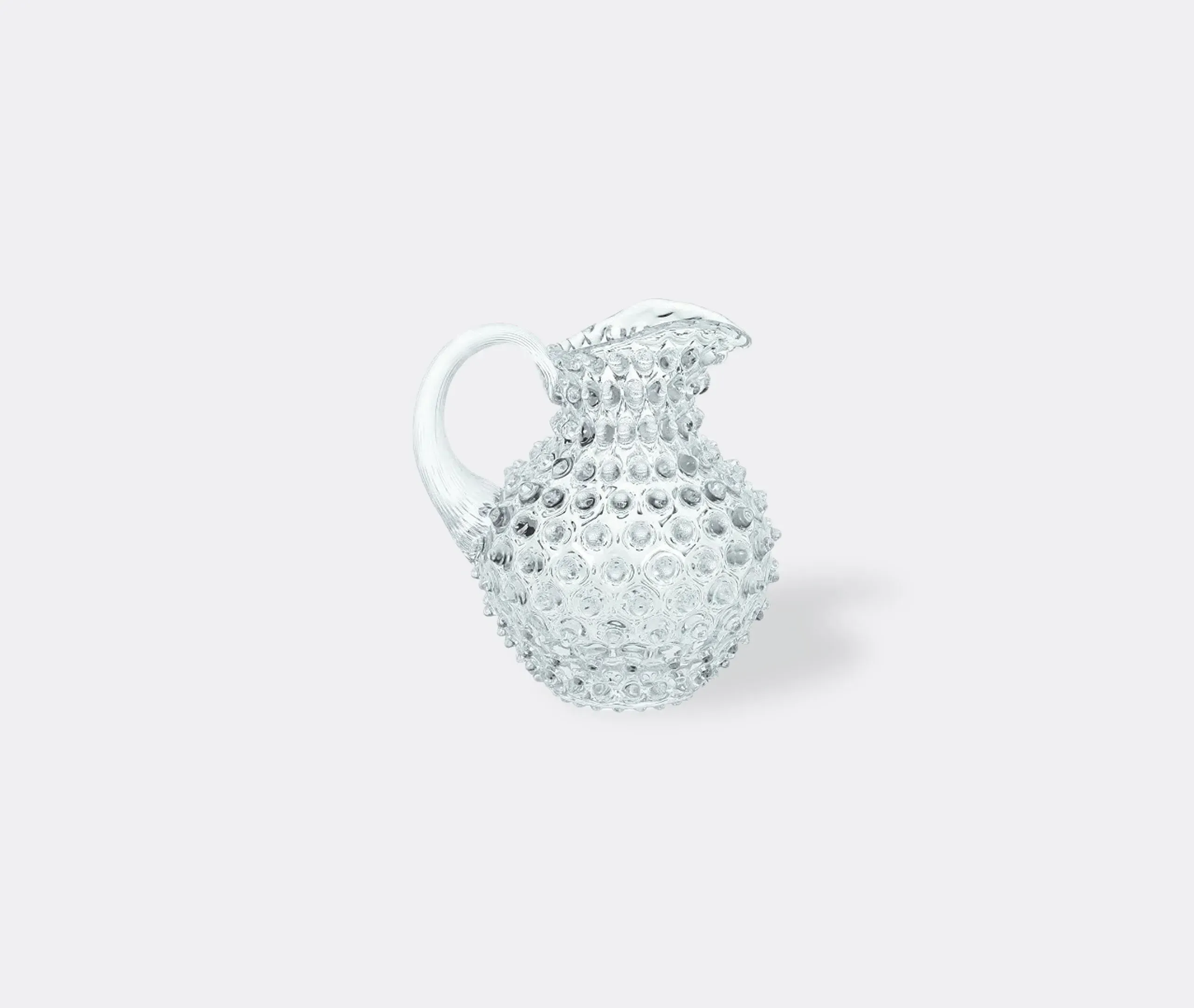 1L Small Hobnail Jug - Clear, Crystal Glass image
