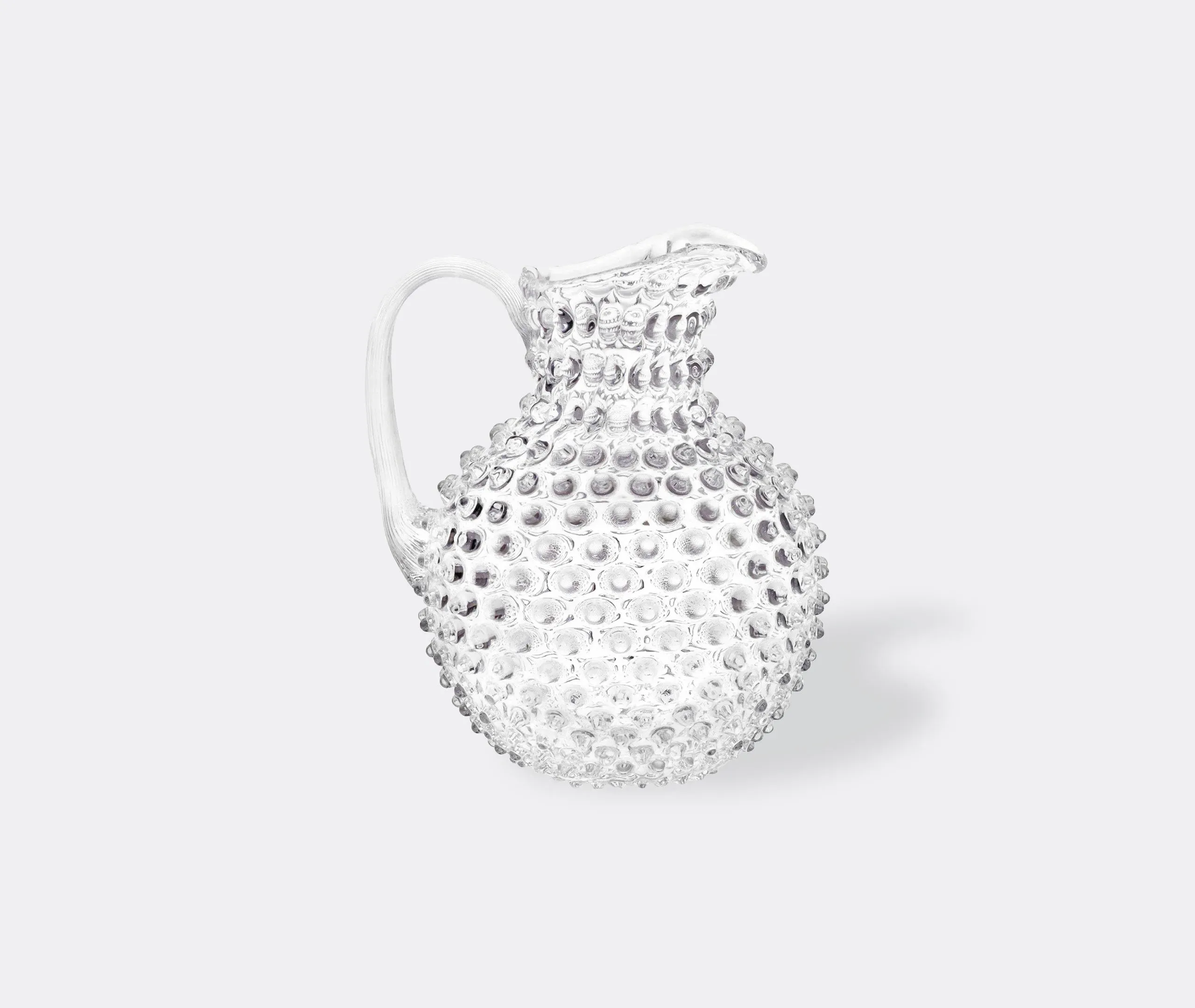 2L Hobnail Jug - Clear, Crystal Glass