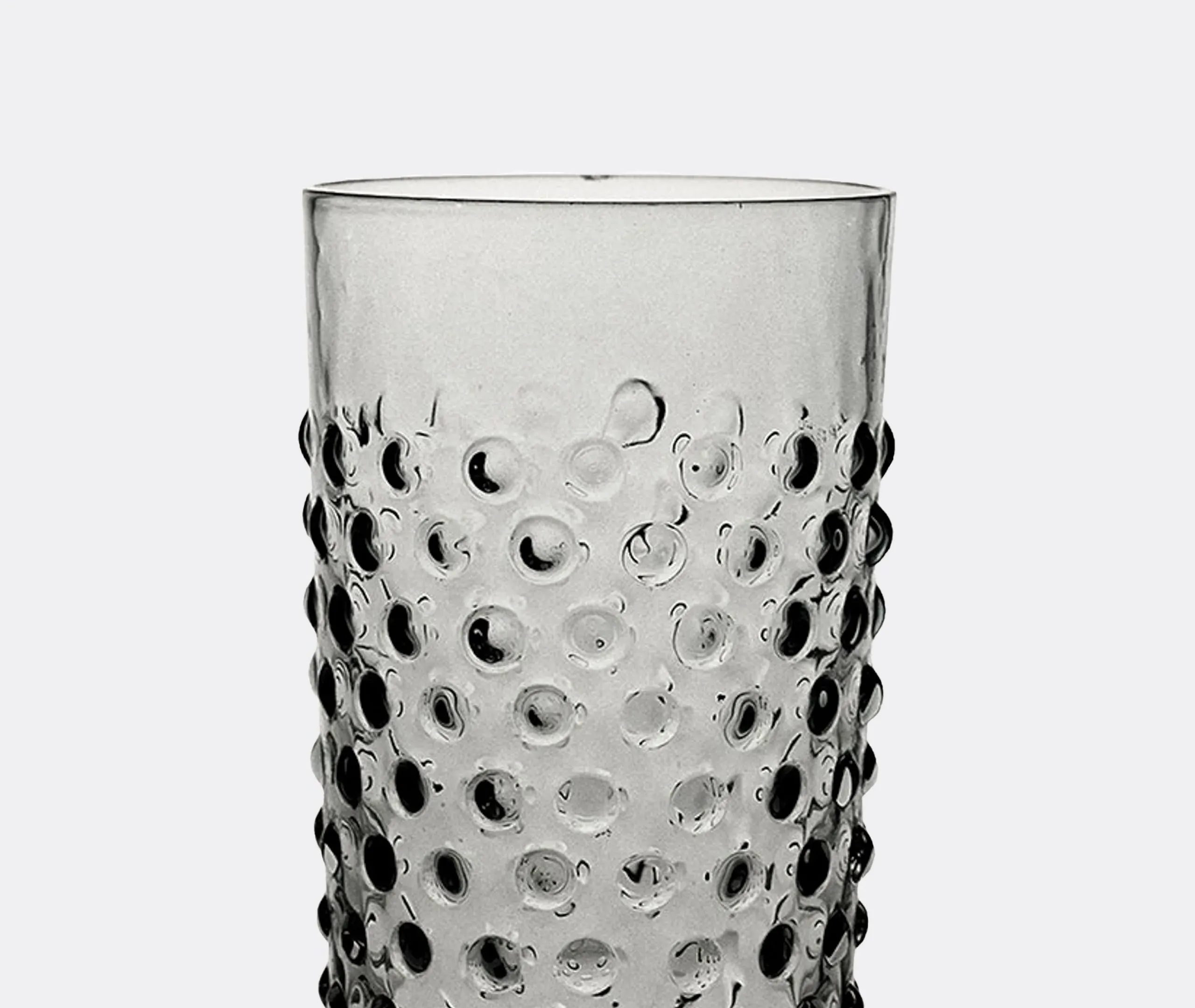 6-Piece Tumbler Set Hobnail - Grey, Glass