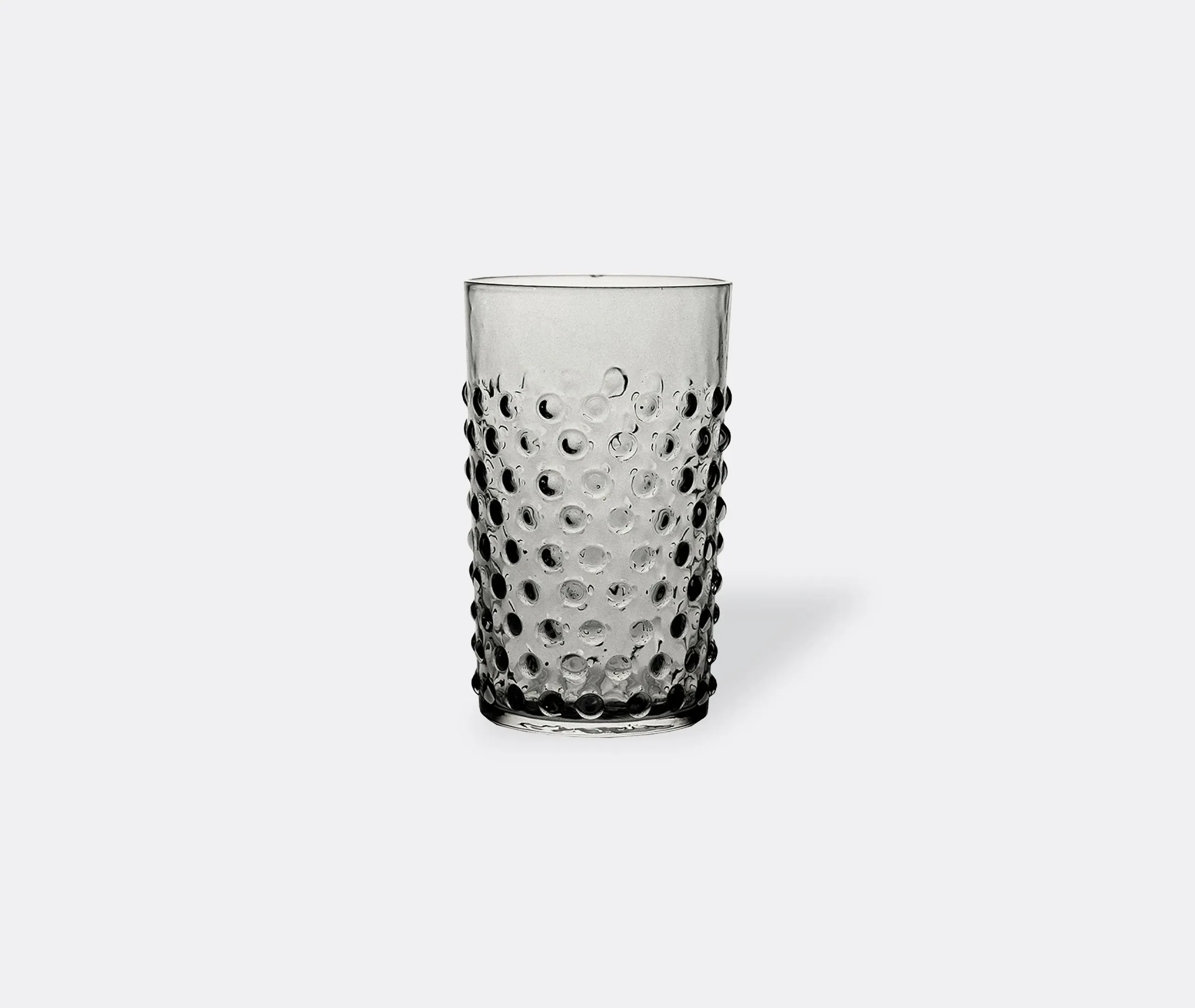 6-Piece Tumbler Set Hobnail - Grey, Glass