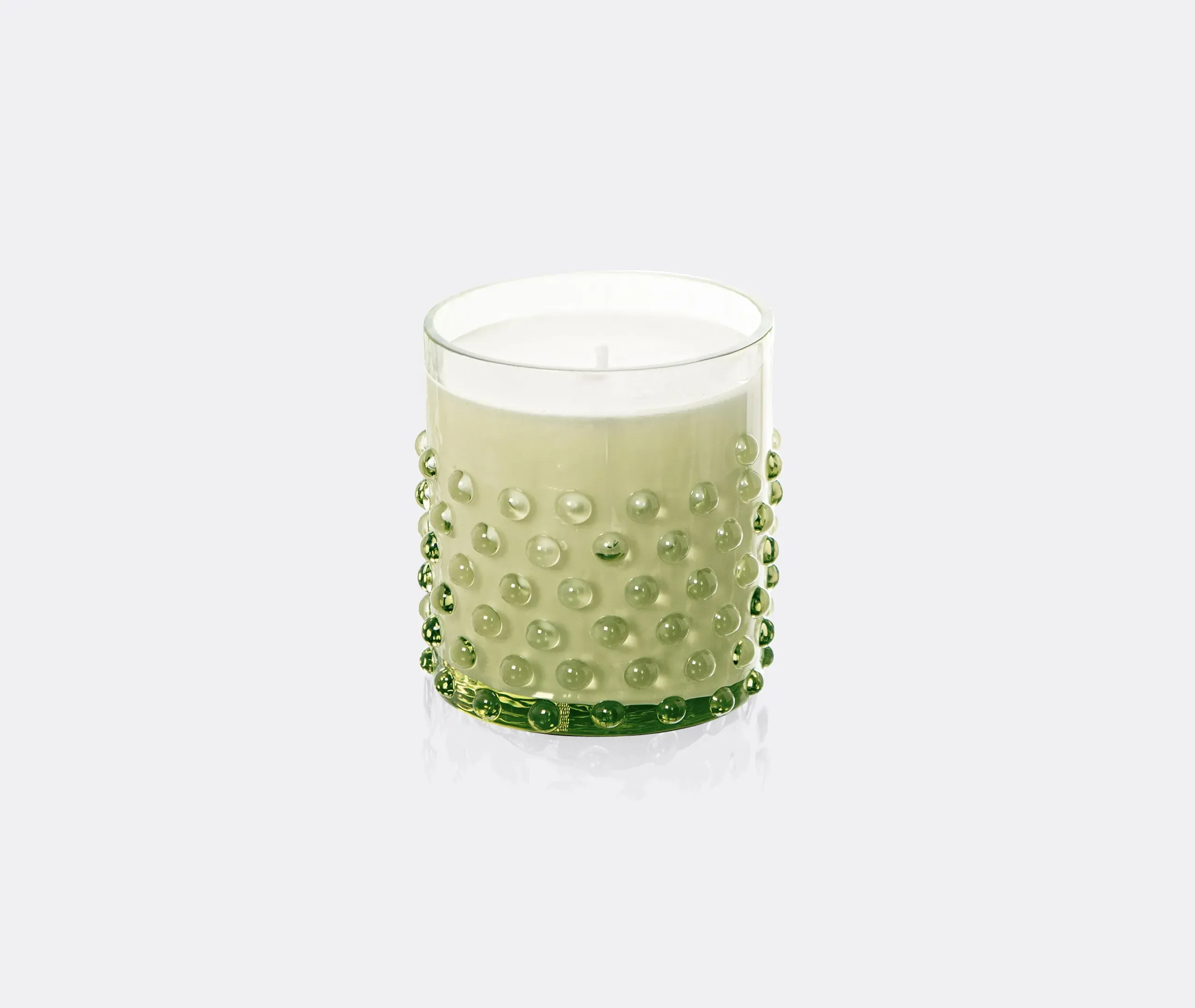 Hobnail Candle Vanilla Fig - Olive Green image