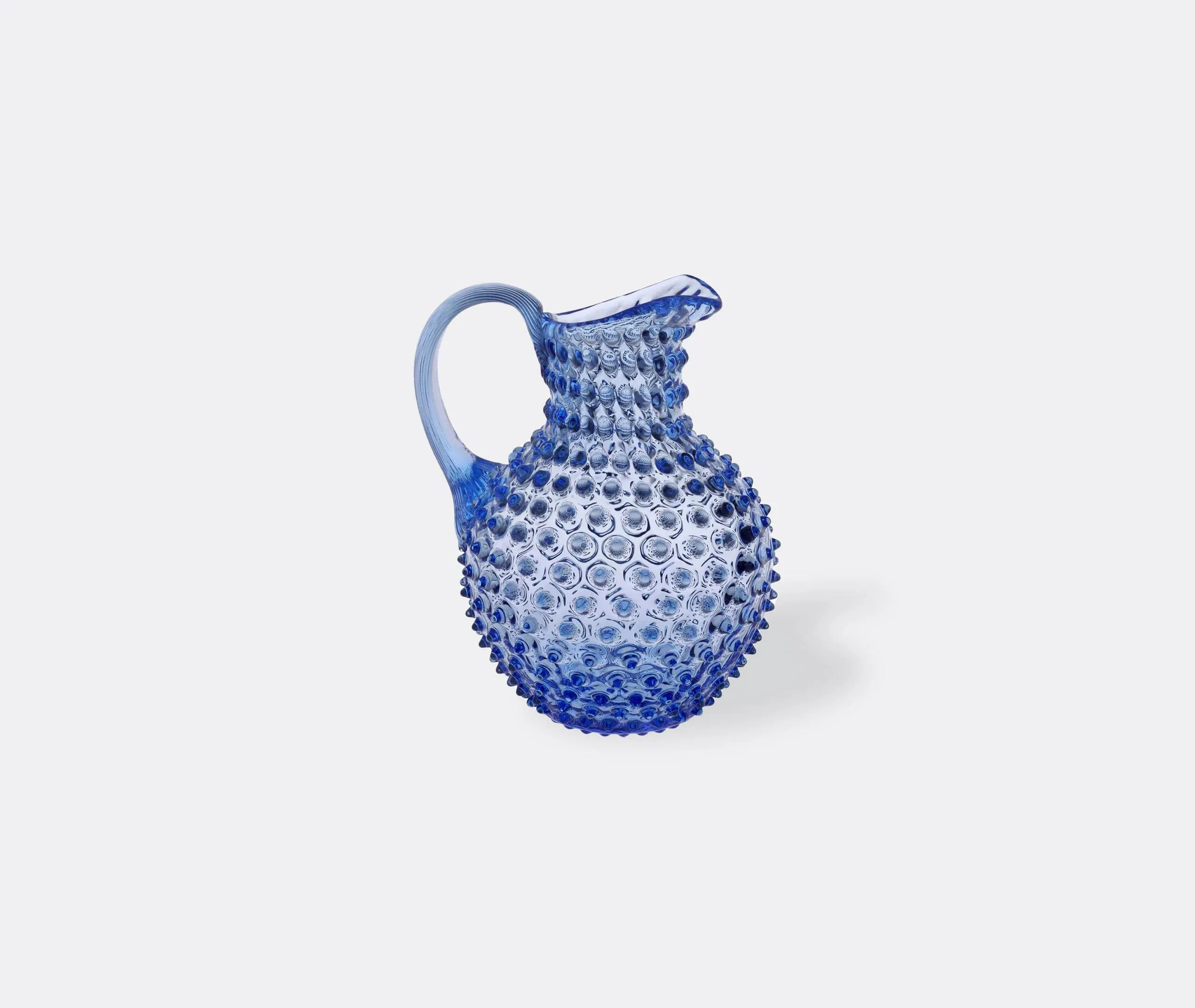 Hobnail Jug with Handle - Light Blue, Crystal image