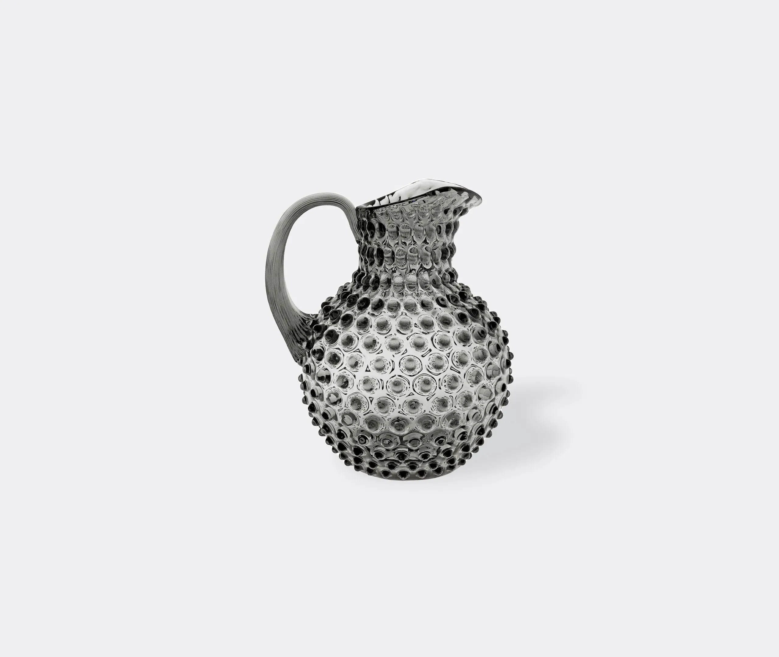 Hobnail Jug with Raised Texture - Grey, Crystal image