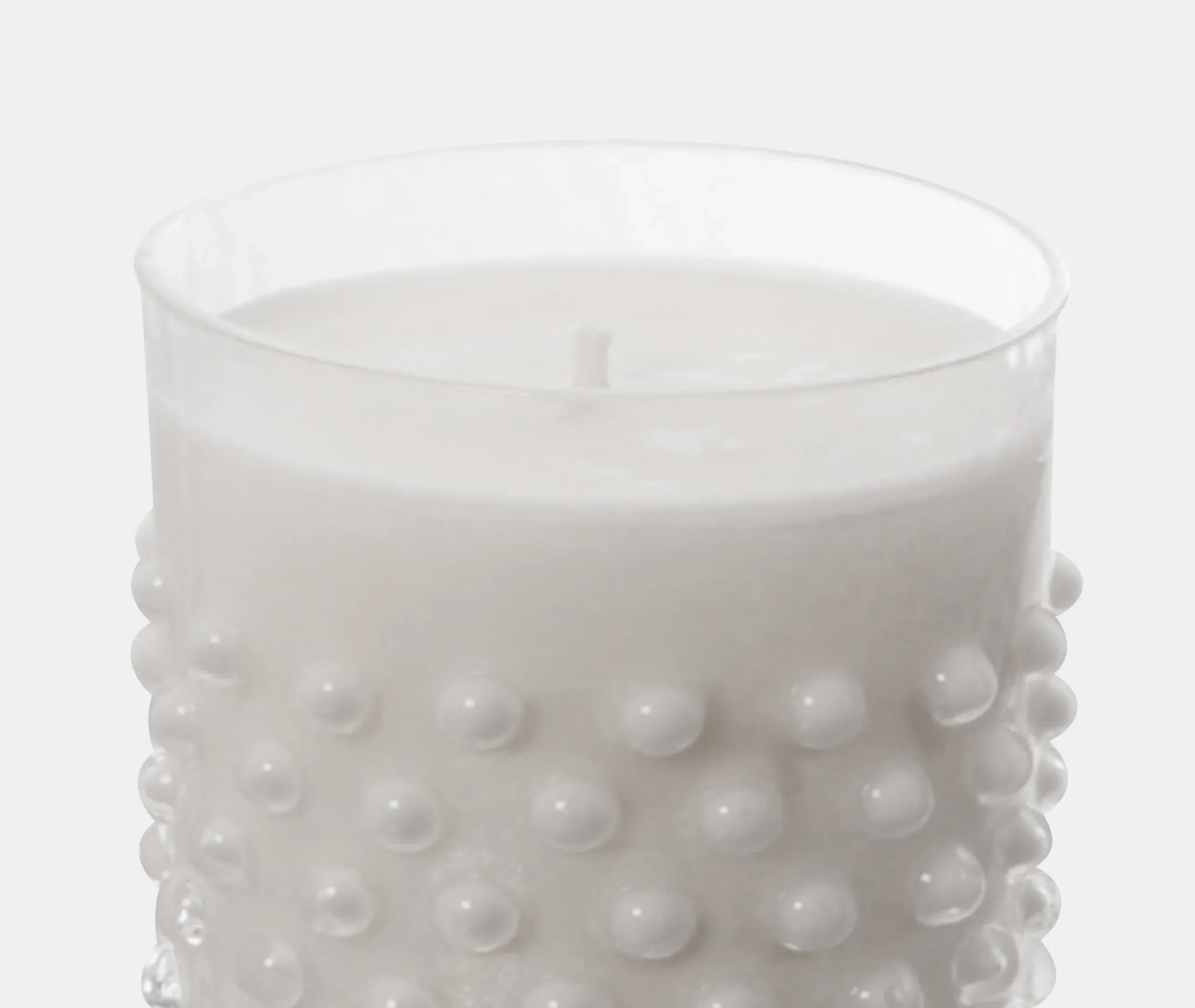 Hobnail Kashmir Candle - Clear, Crystal Glass alternate view