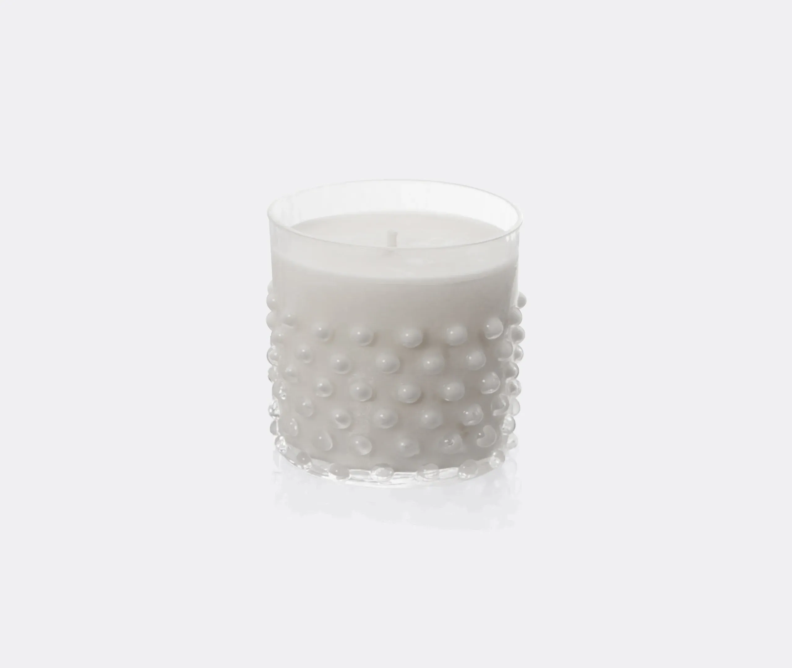 Hobnail Kashmir Candle - Clear, Crystal Glass product