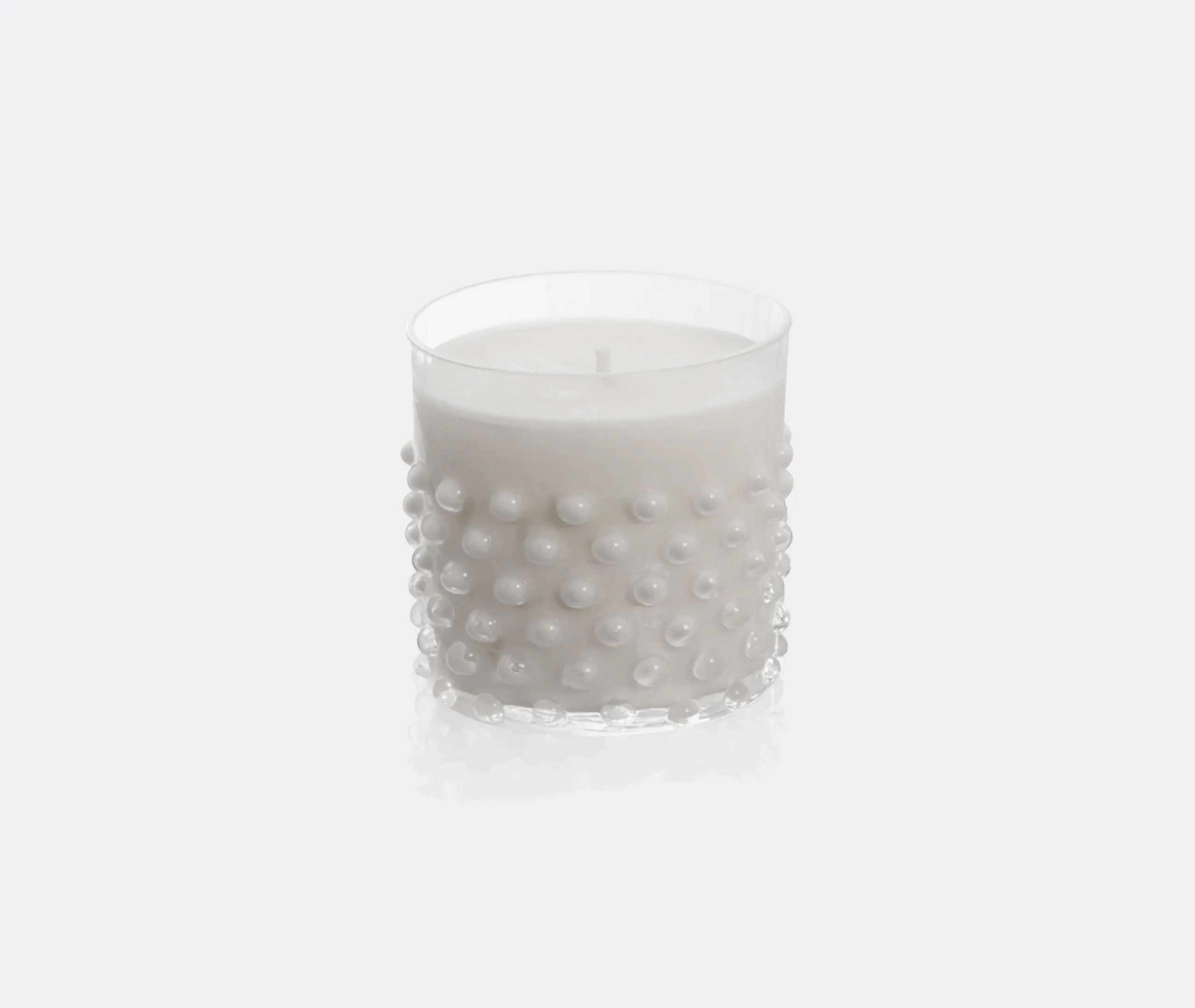 Hobnail Kashmir Scented Candle - Clear