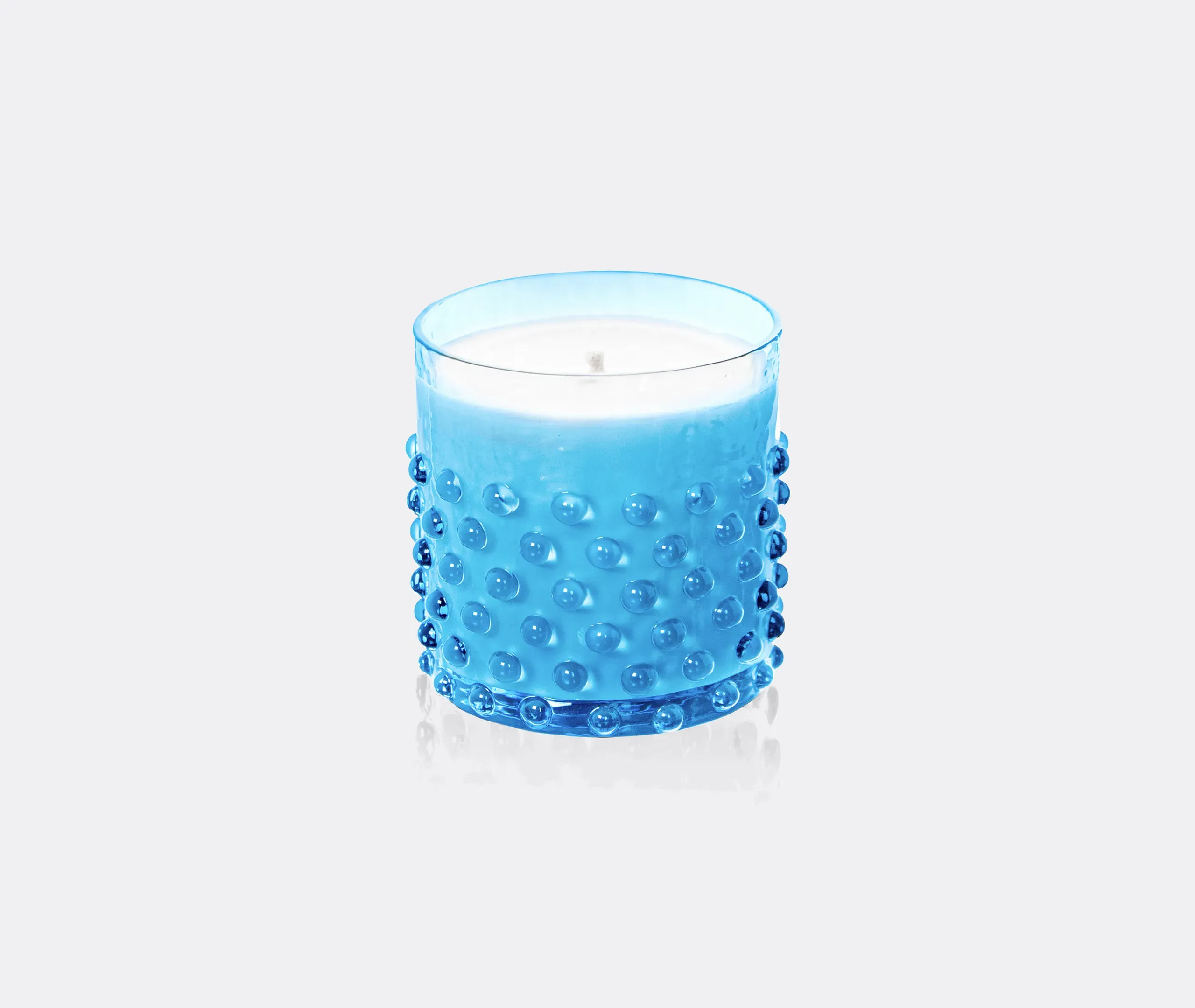 Hobnail Mojito Scented Candle - Azure, Crystal Glass product