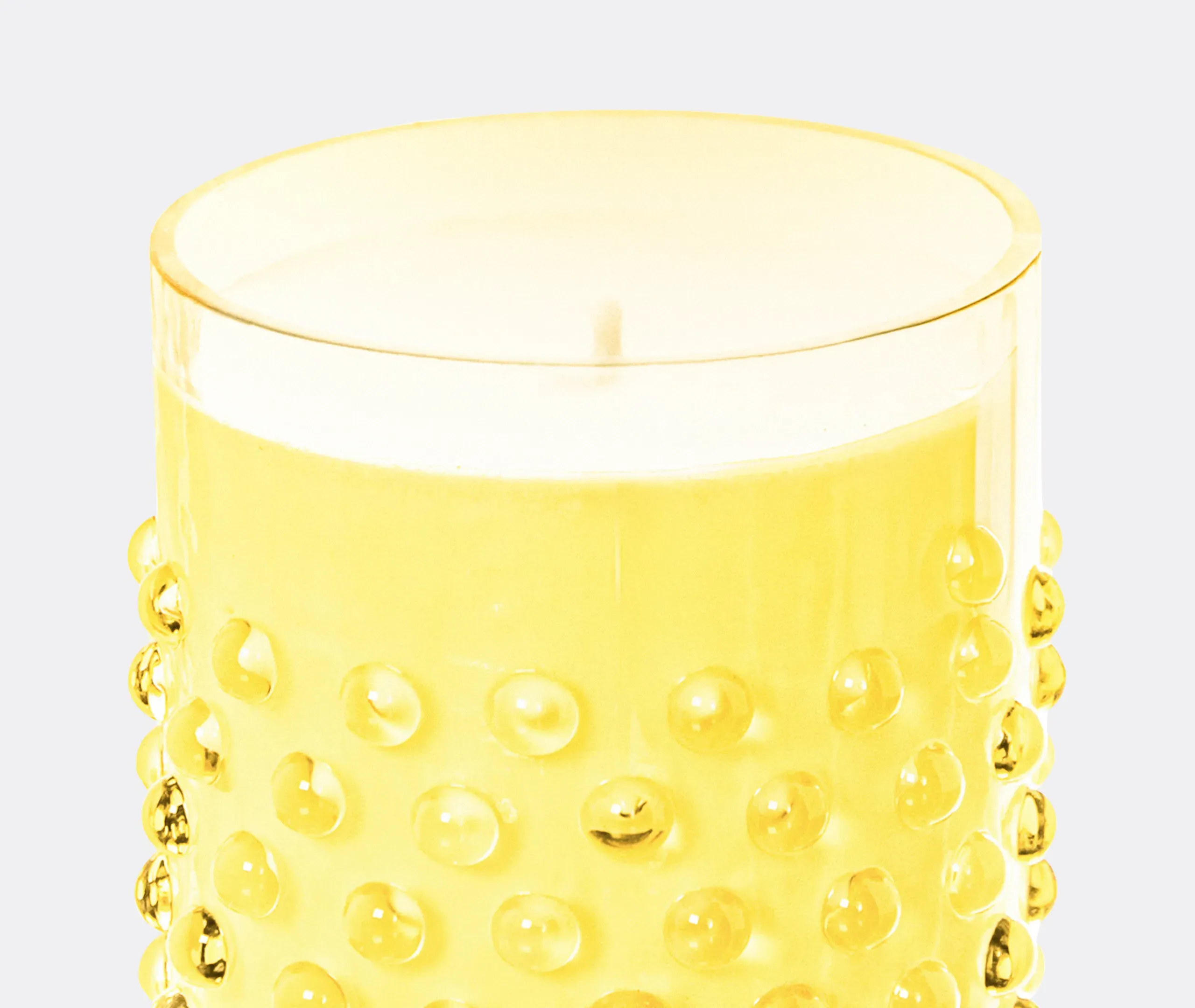 Hobnail Piña Colada Scented Candle - Citrine, Crystal Glass alternate view