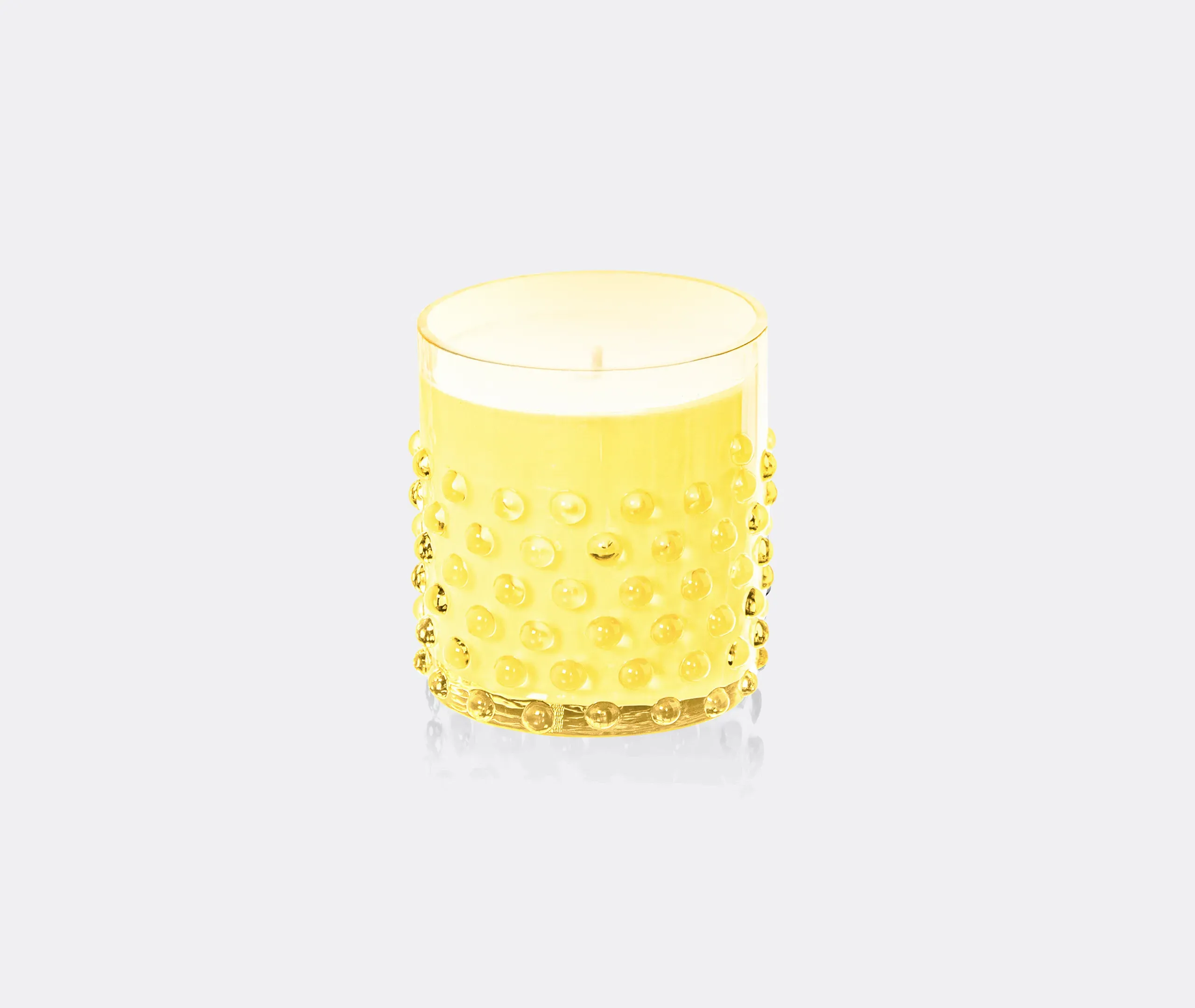 Hobnail Piña Colada Scented Candle - Citrine, Crystal Glass product