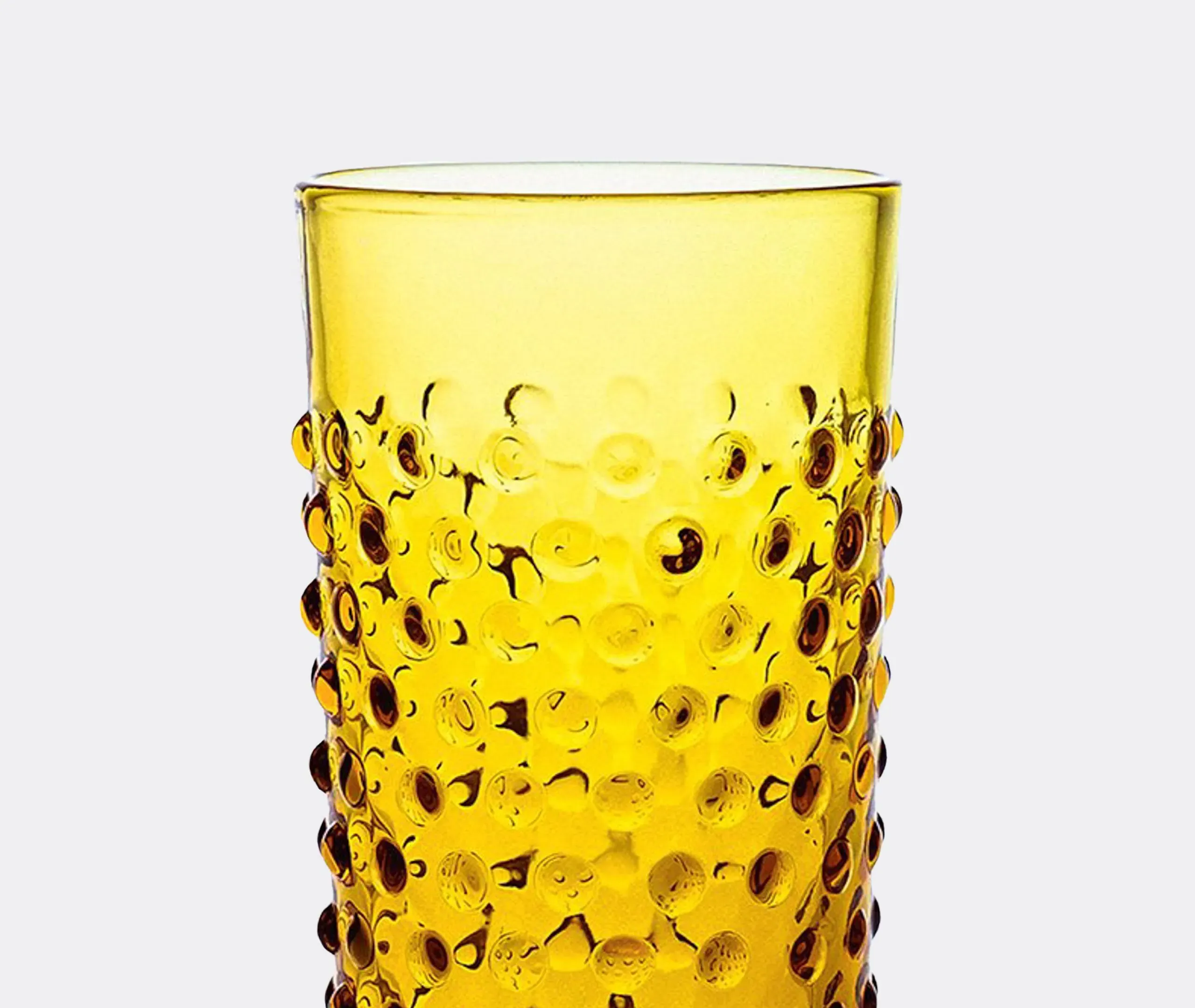 Hobnail Tumblers Set of Six - Amber, Glass