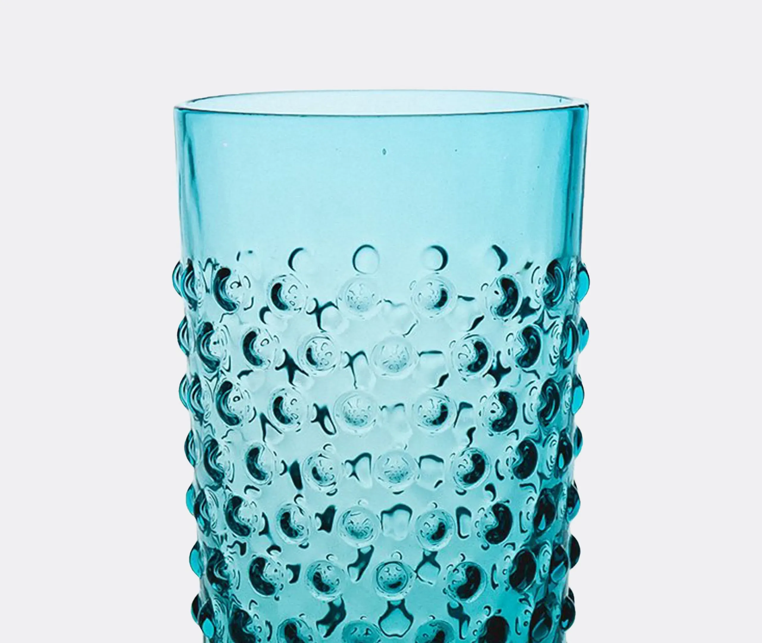 Hobnail Tumblers Set of Six - Aquamarine, Glass