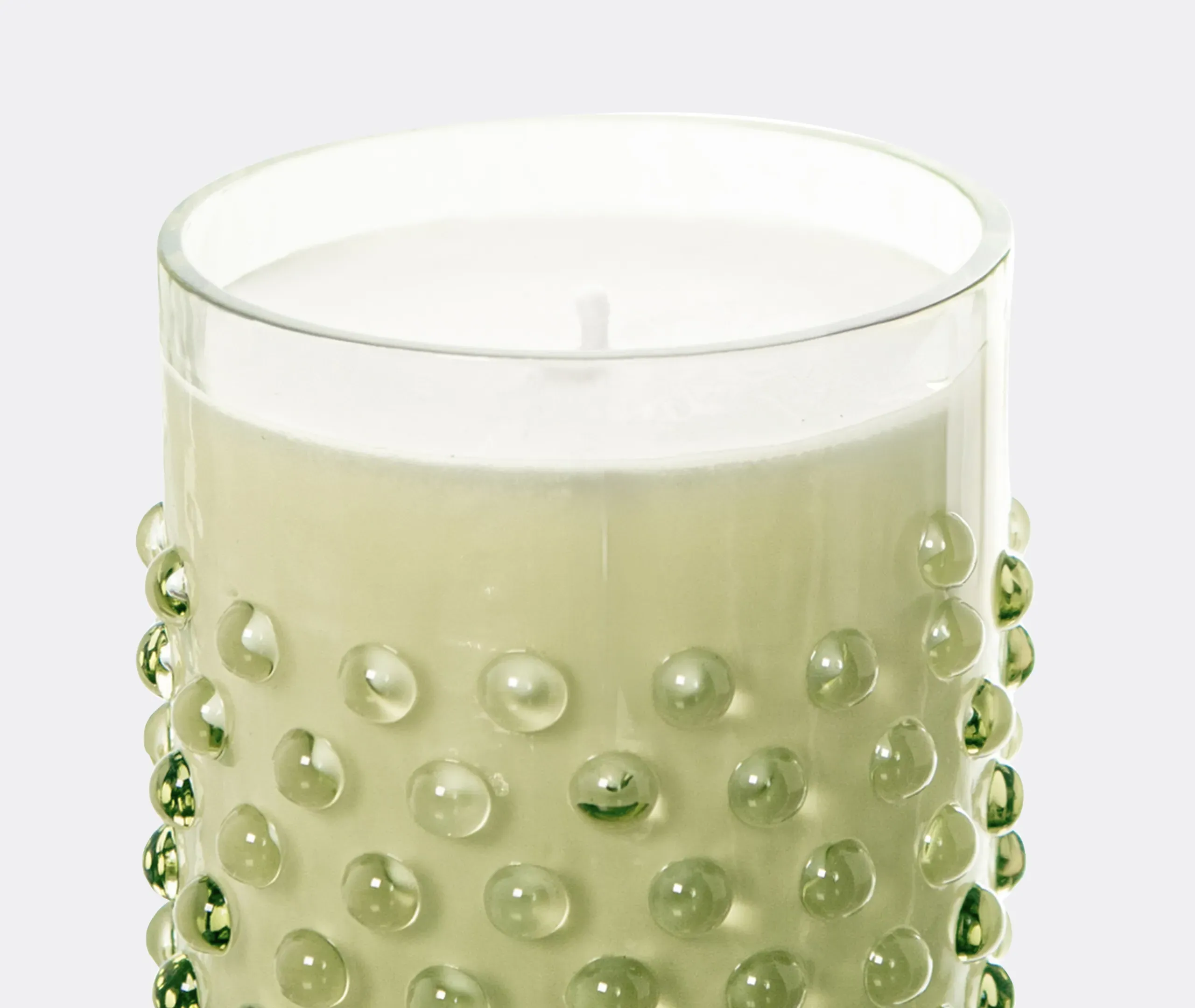 Hobnail Vanilla Fig Scented Candle - Olive Green, Glass alternate view