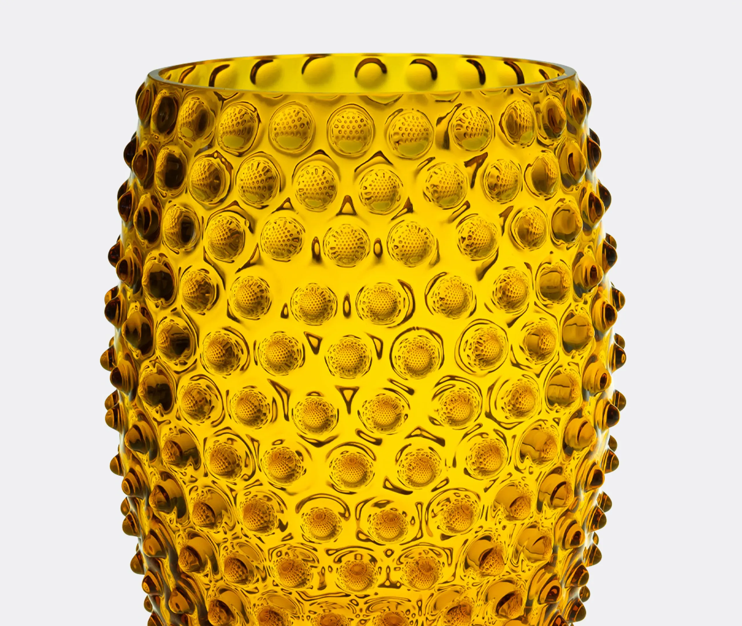 Hobnail Vase - Amber, Glass alternate view