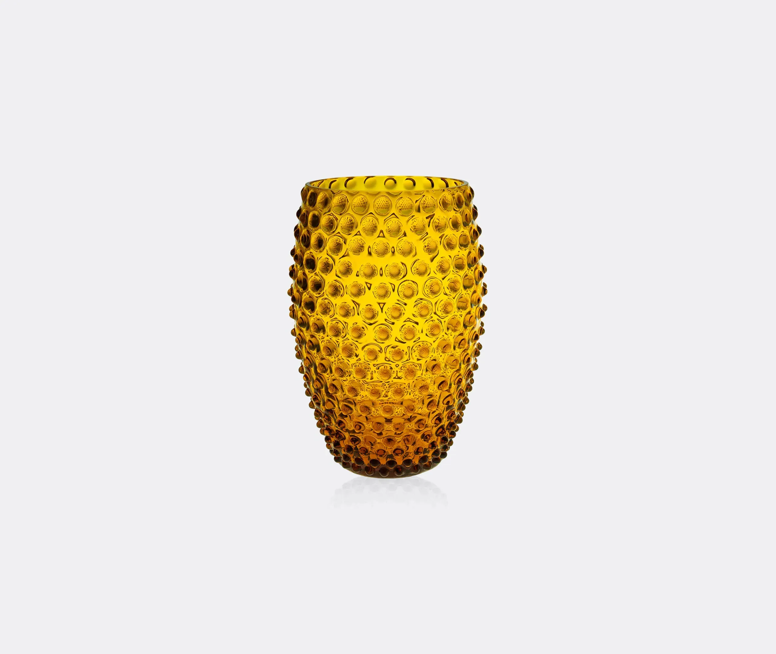 Hobnail Vase - Amber, Glass product