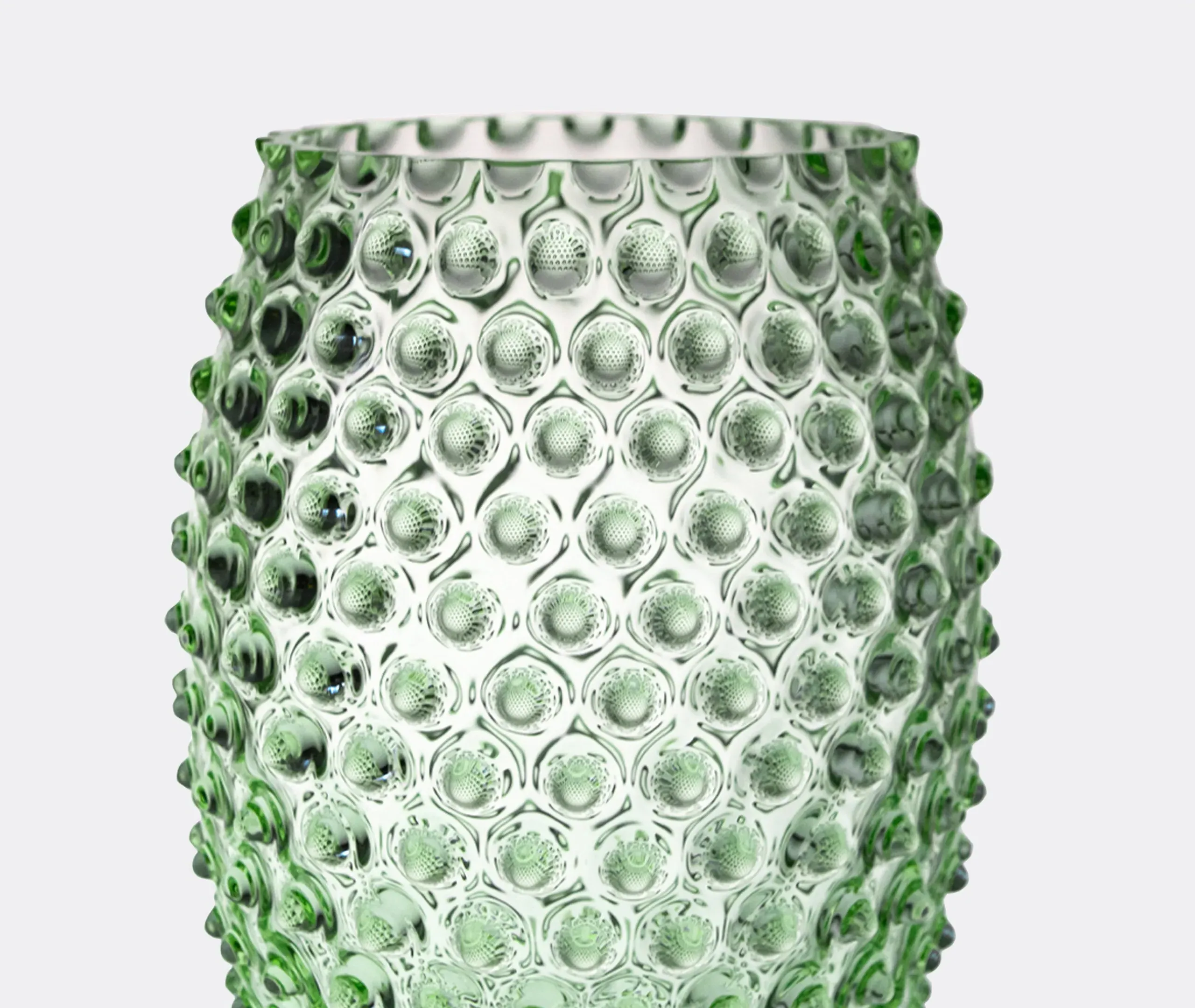 Hobnail Vase - Light Green