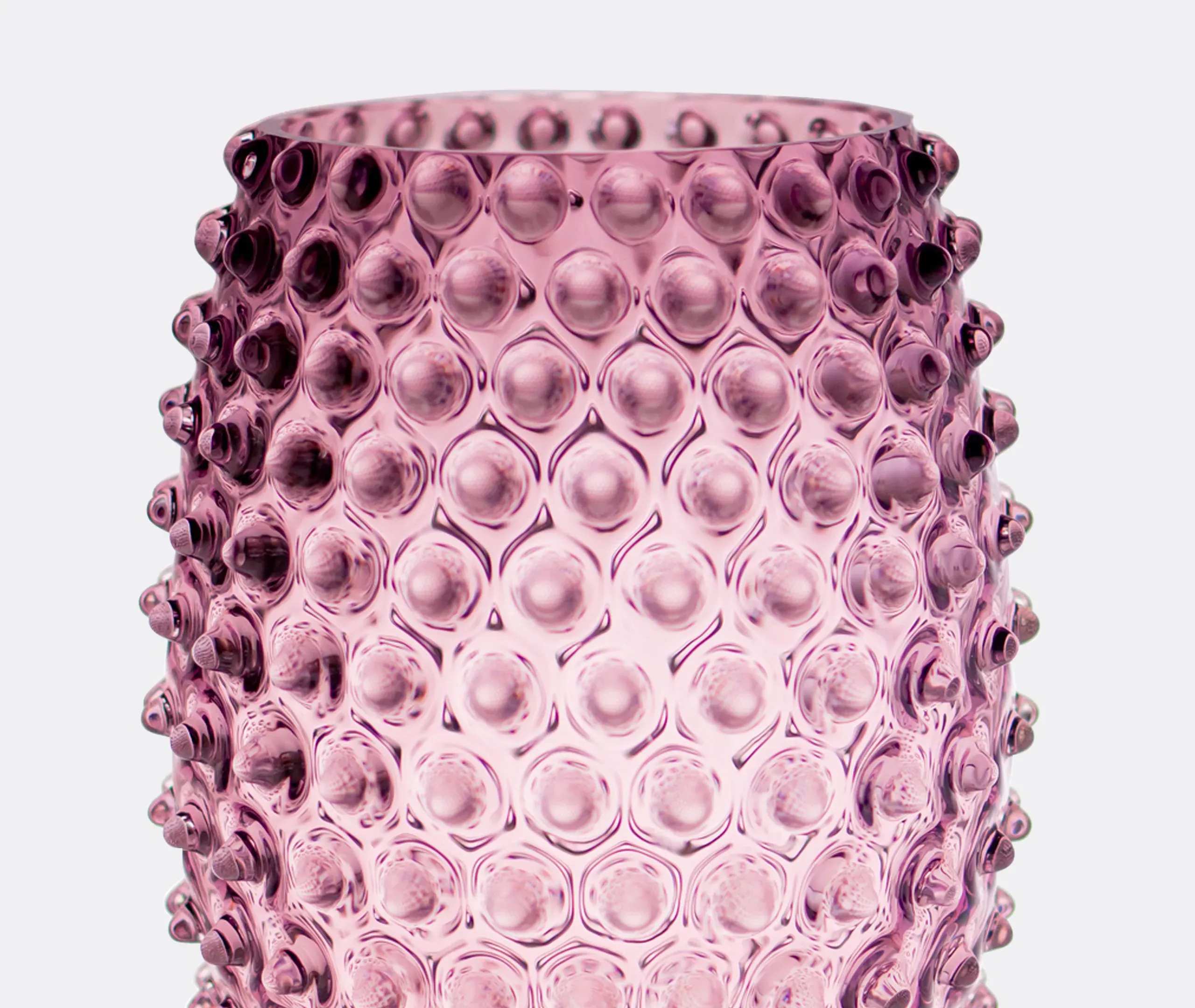 Hobnail Vase - Purple