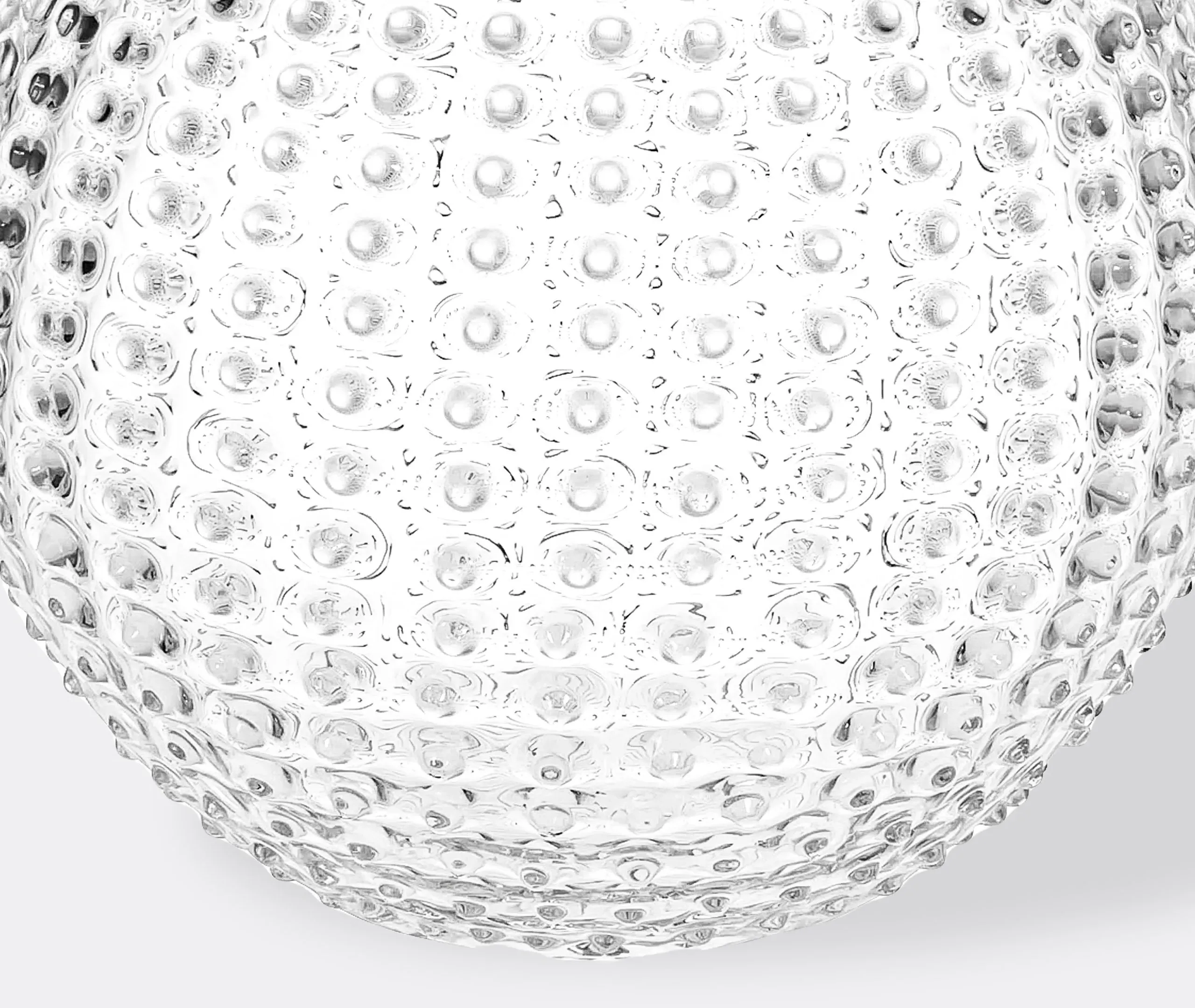 Large Round Hobnail Vase - Clear, Crystal