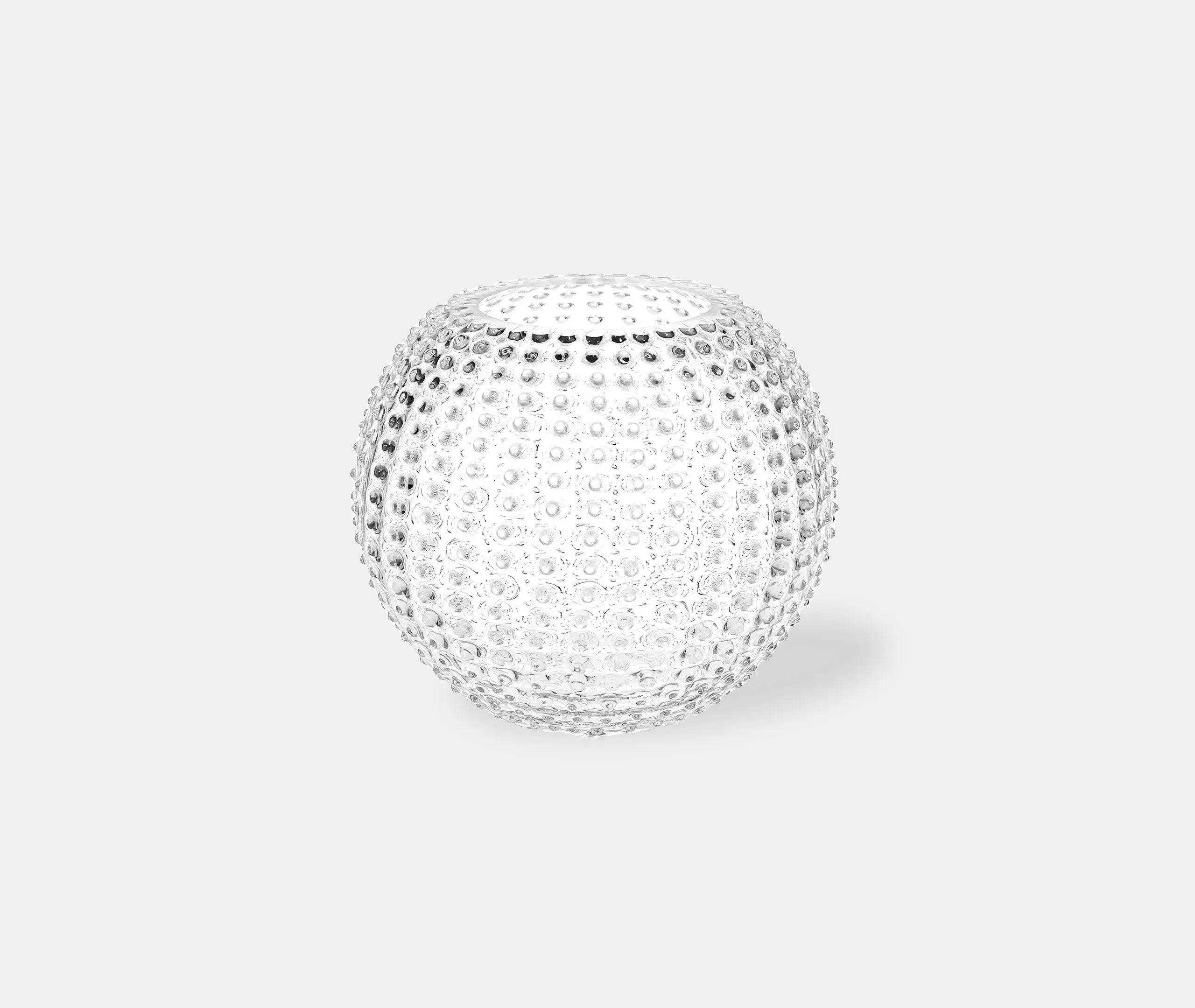 Large Round Hobnail Vase - Clear, Crystal