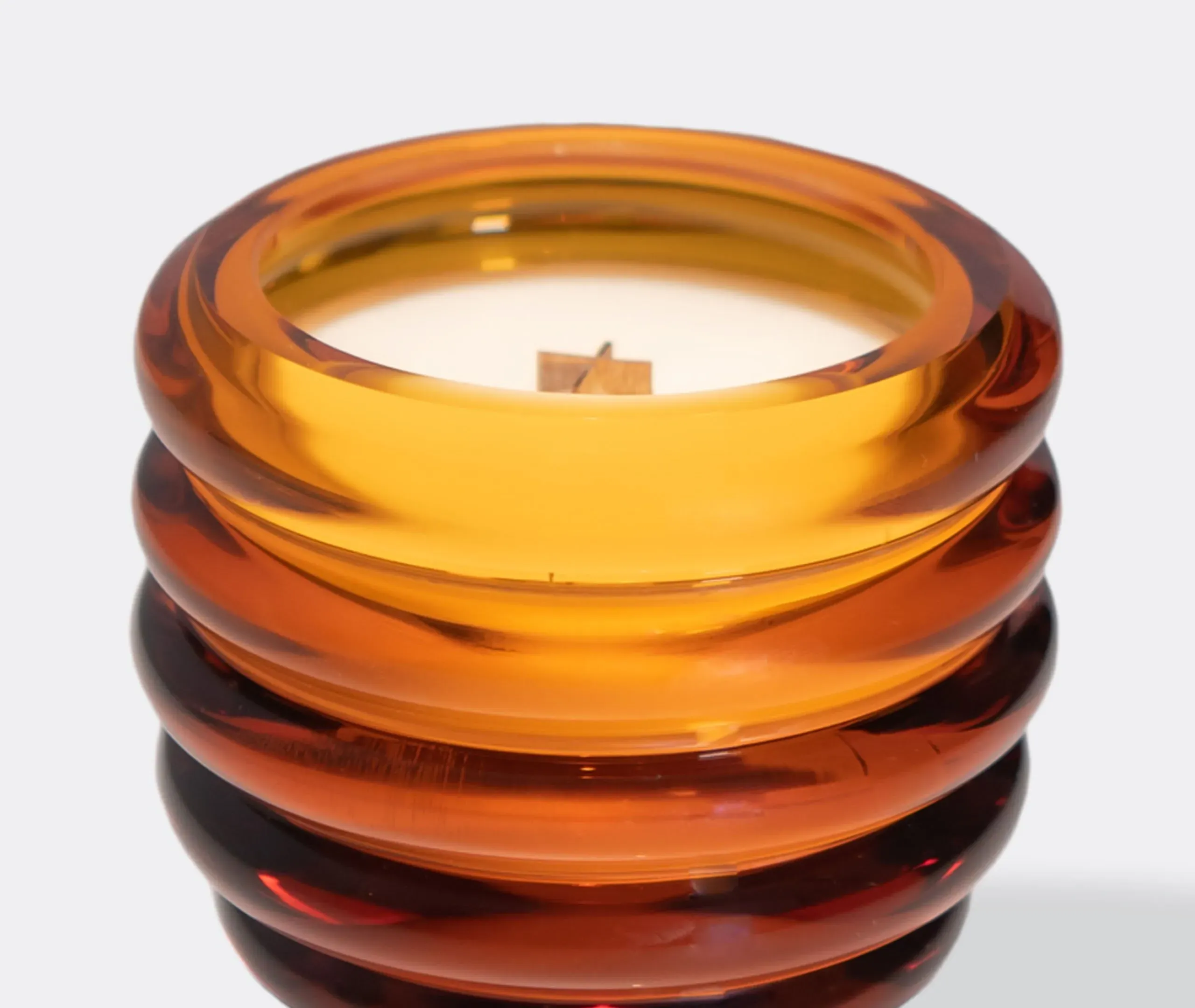 Scented Candle with Wooden Wick - Amber