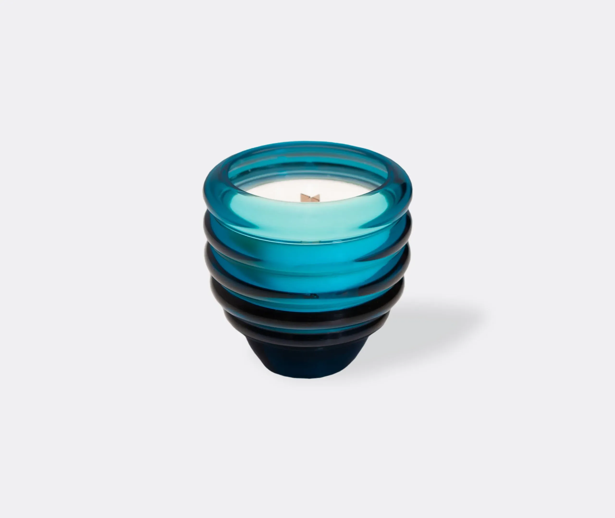 Scented Candle with Wooden Wick - Aquamarine