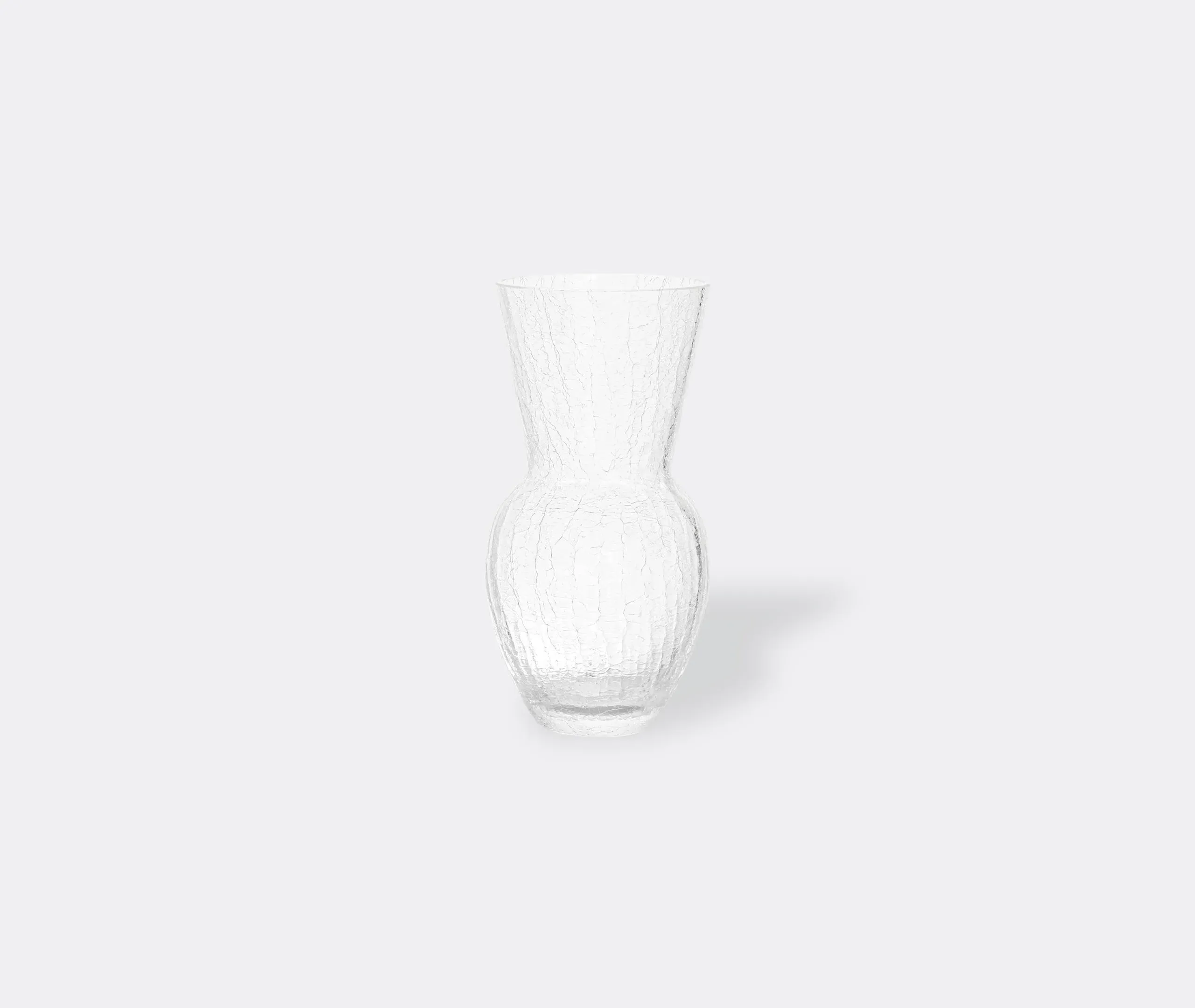 Tall Felicity Vase - Clear, Crackle Glass image