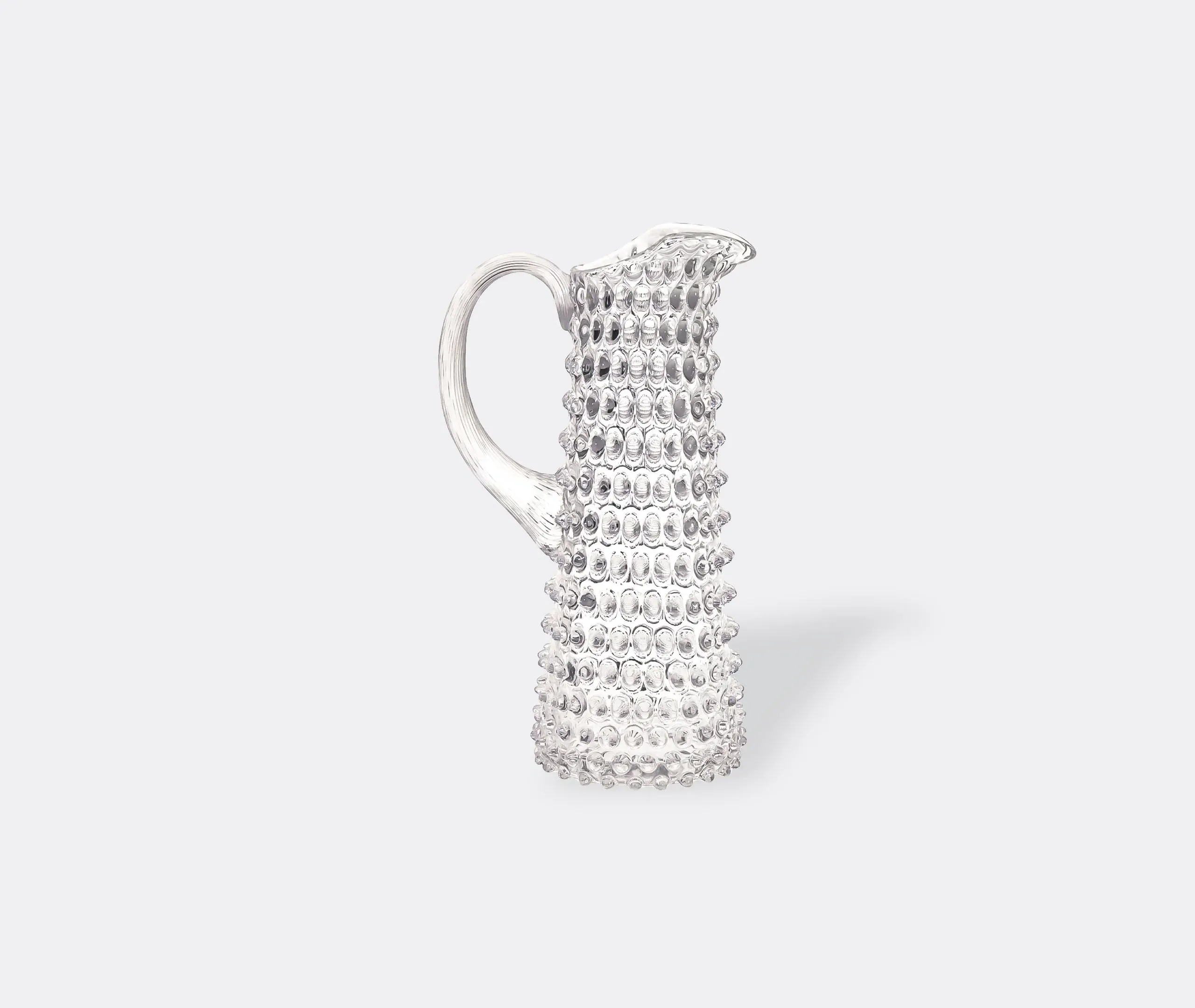 Tall Hobnail Jug - Clear, Crystal Glass