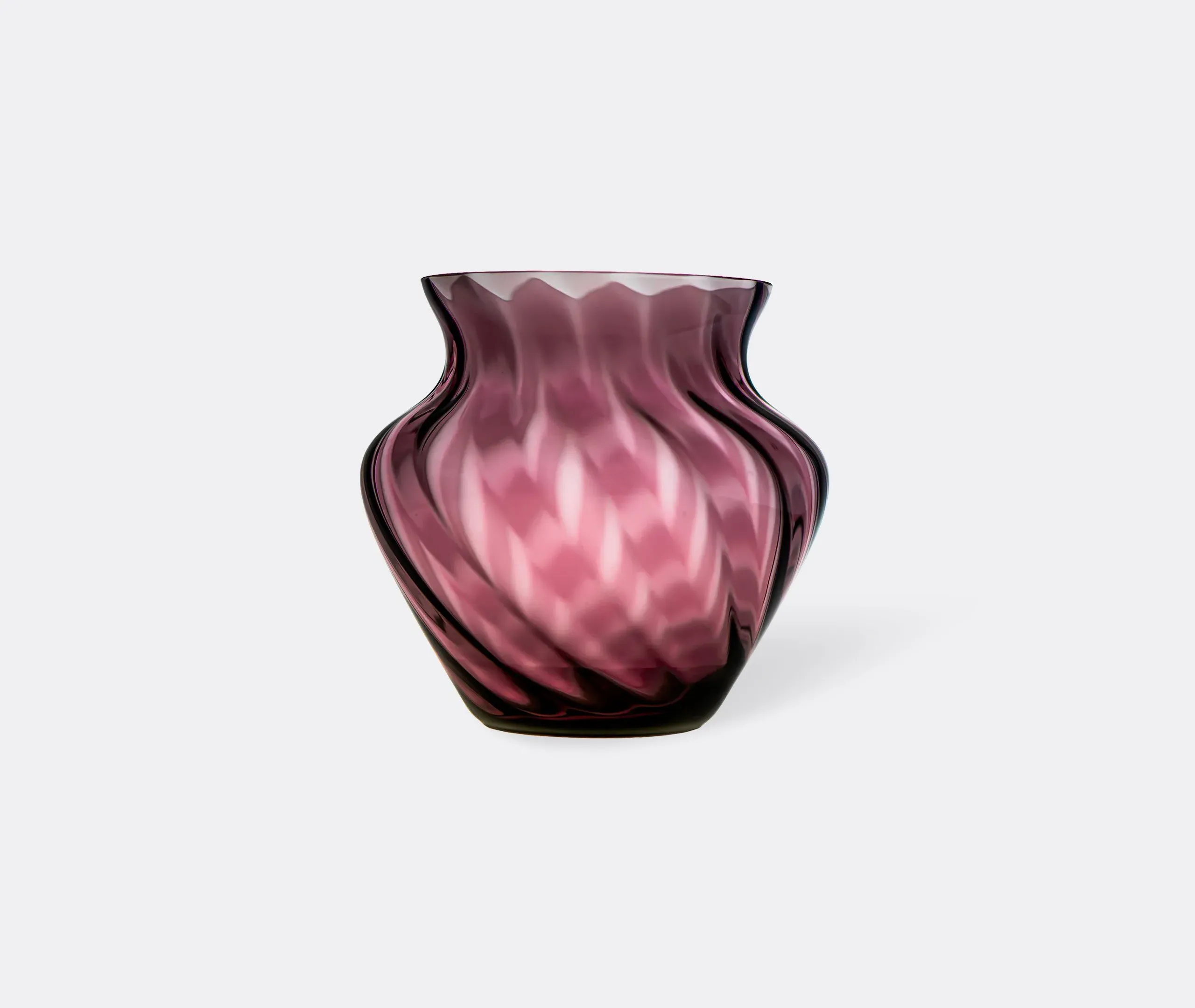 Textured Vase with Curved Design - Violet image