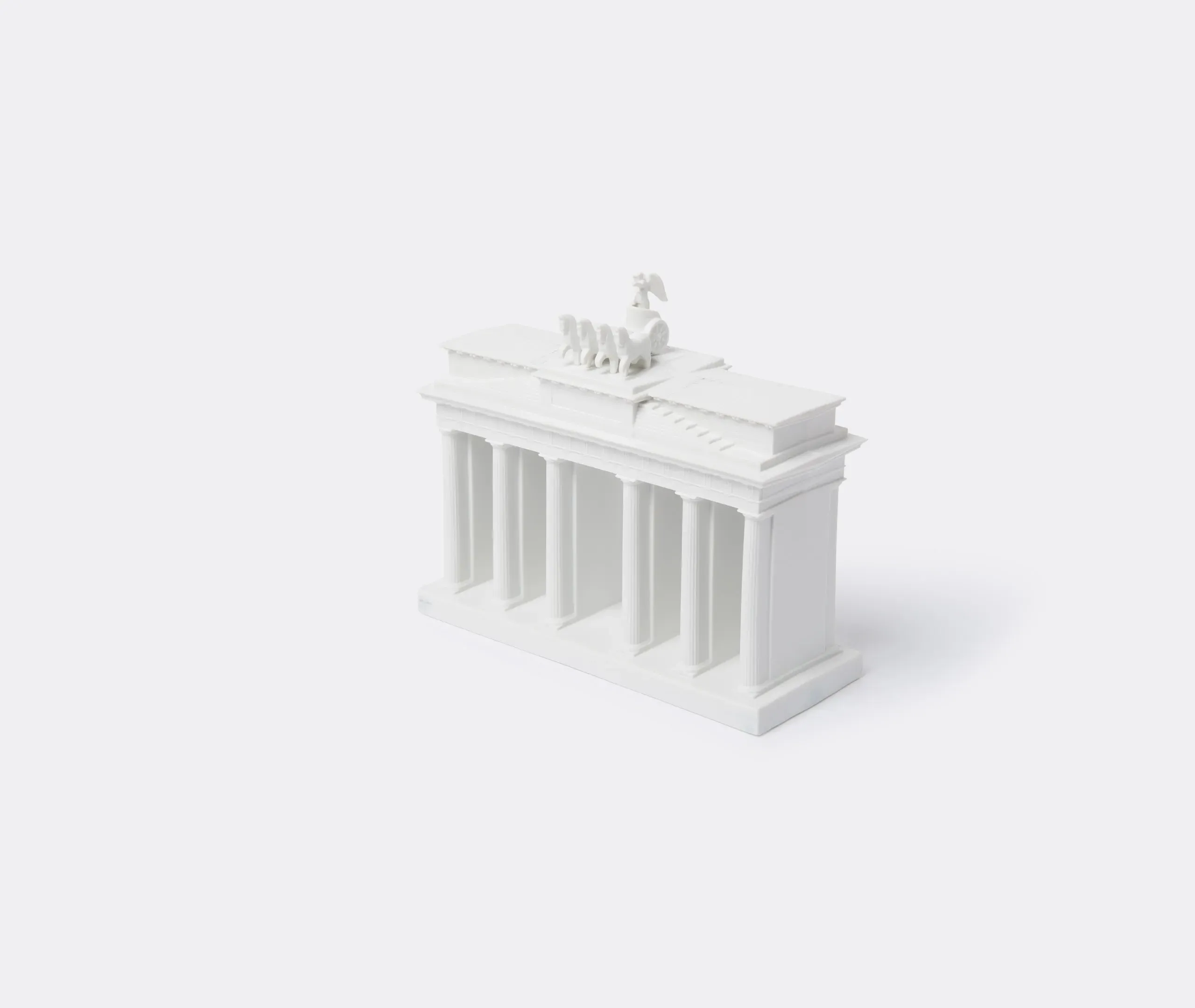 Brandenburg Gate Decorative Object - White, Porcelain alternate view