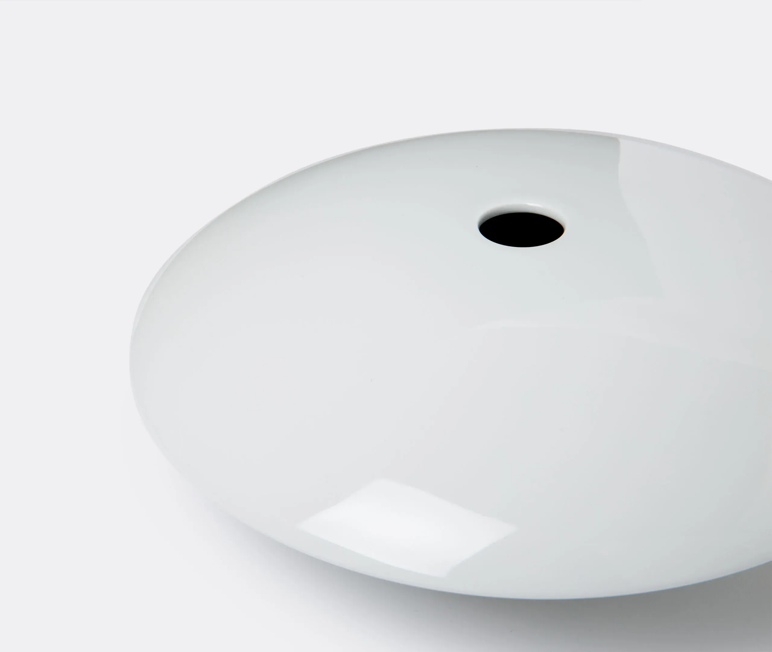 Convex Vase - White, Porcelain
