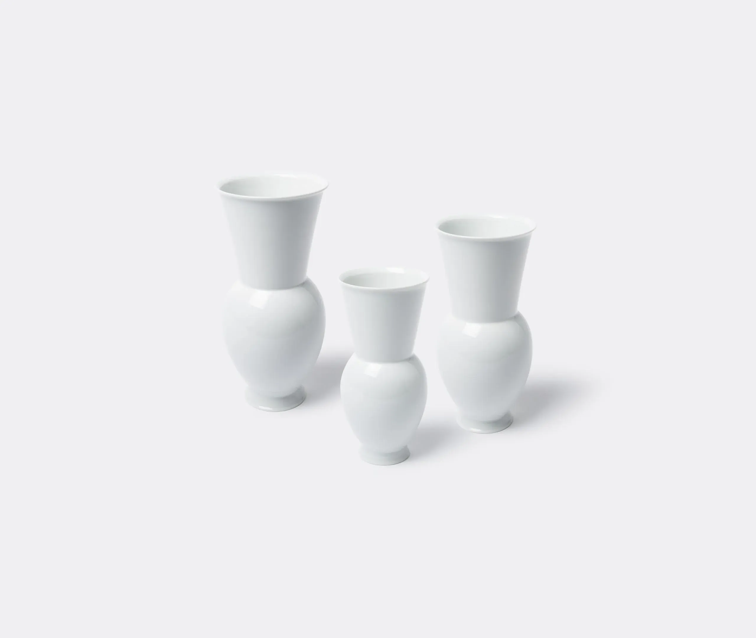 Halle Vase 3 - White, Porcelain
