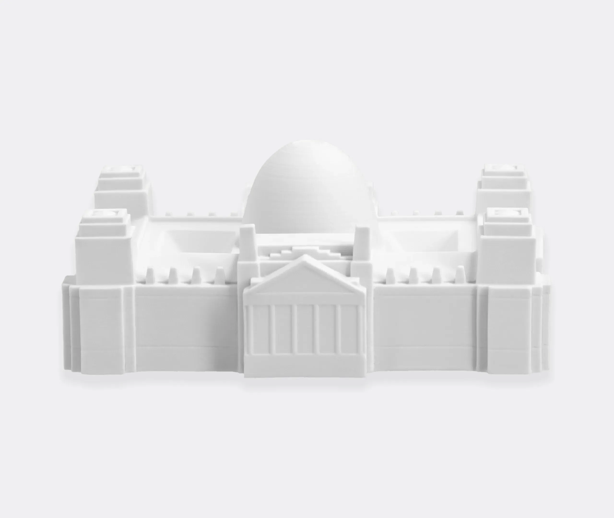 KPM Reichstag With Roof Decorative Object - White, Porcelain product