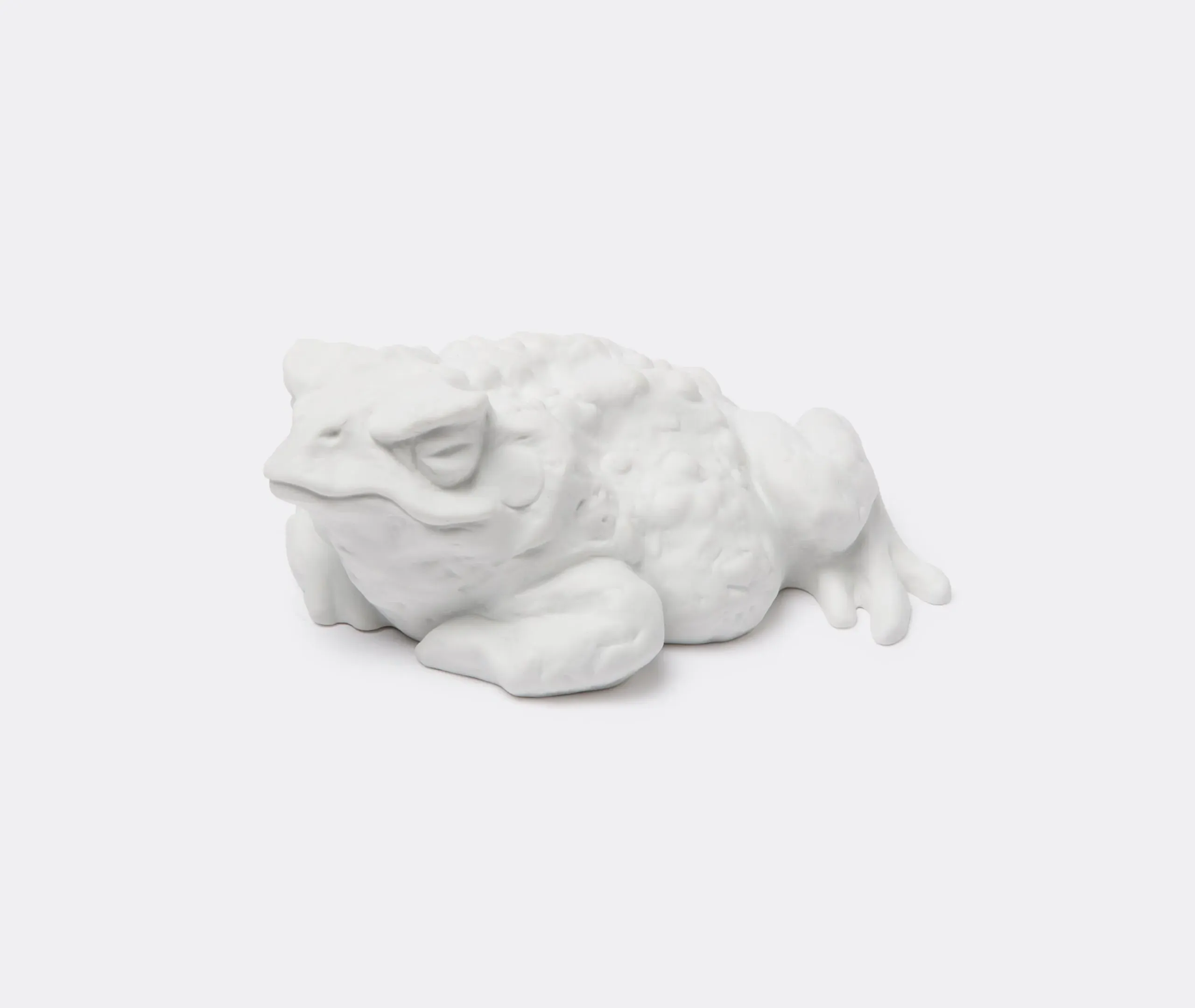 KPM Workshop Toad Decorative Figurine - White, Porcelain product