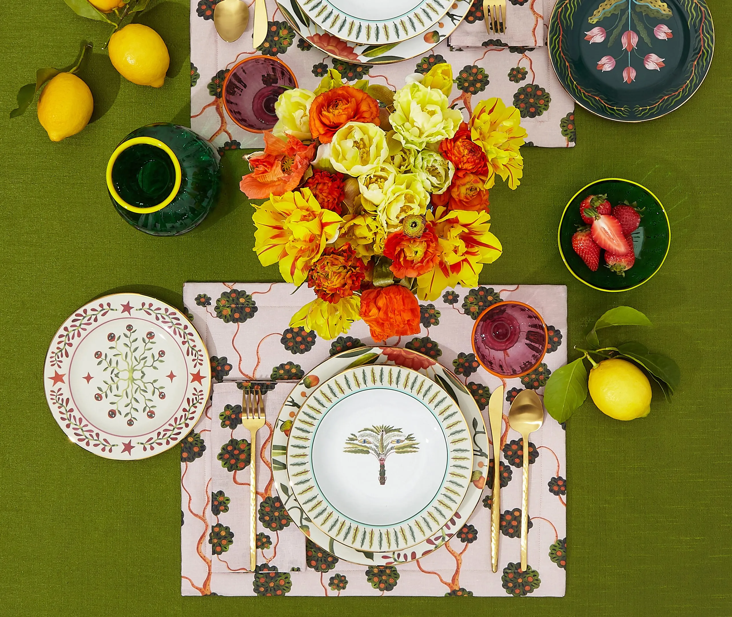 2-Piece Soup Plate Set - Multicolor, Porcelain
